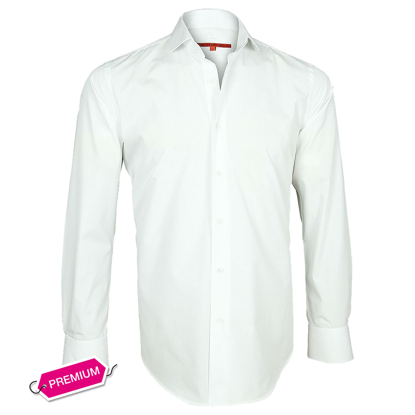 Chemise Ajustée gorge cachée blanche - Popeline - Col Cassé - Poignets Mousquetaires Chemise Ajustée gorge cachée blanche - Popeline - Col Cassé - Poignets Mousquetaires