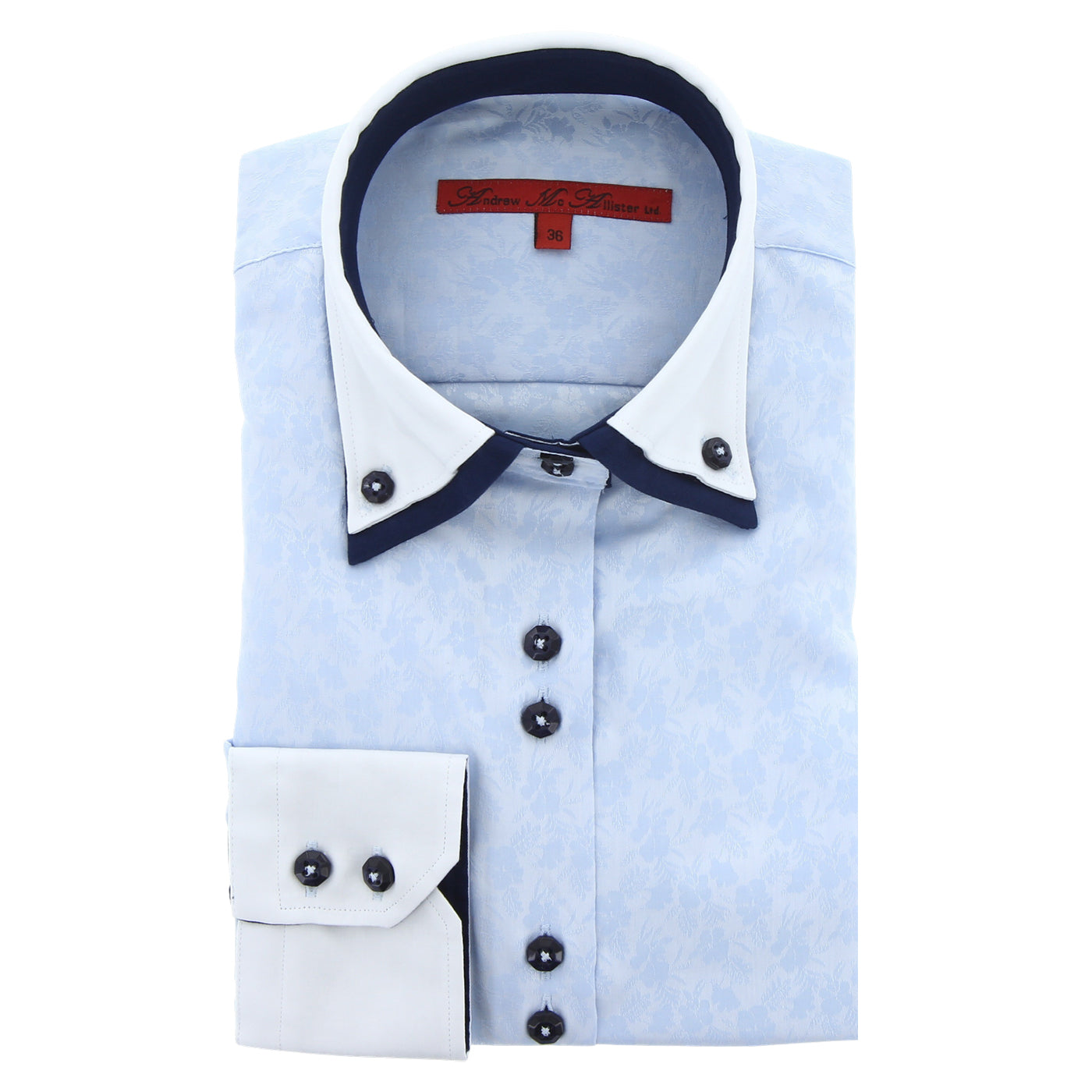 Chemise femme cintrée double col imprimée CAPUCINE Andrew Mc Allister