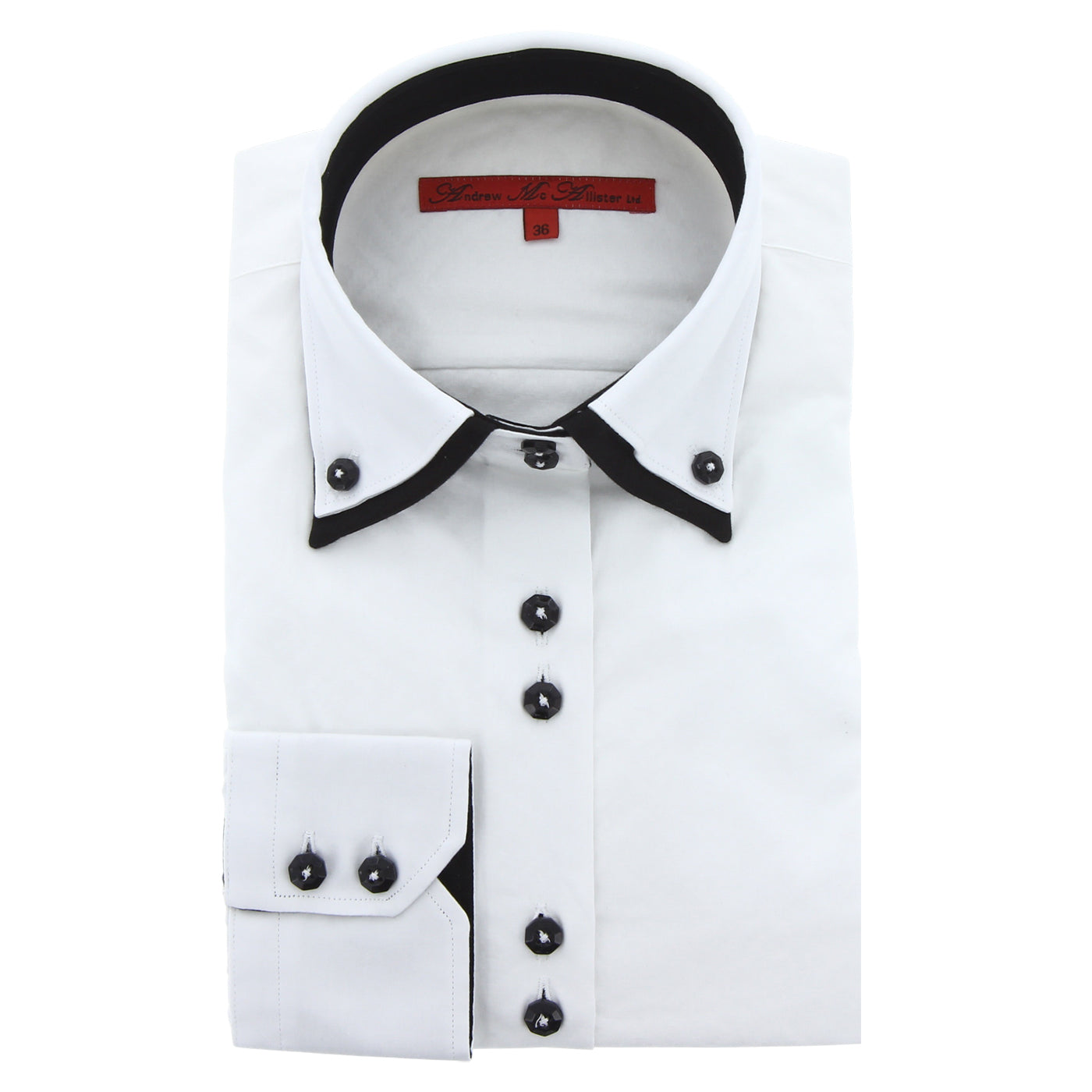 Chemise femme cintrée double col unie JASMINE Andrew Mc Allister AGF7AM1