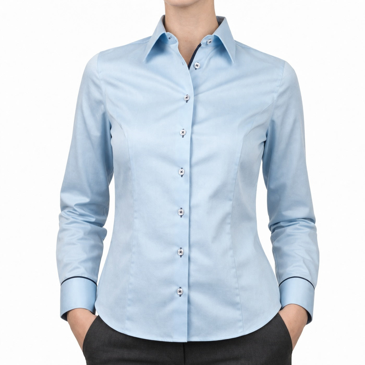 Chemise femme unie coupe cintrée OCEANE Andrew Mc Allister AGF1AM1