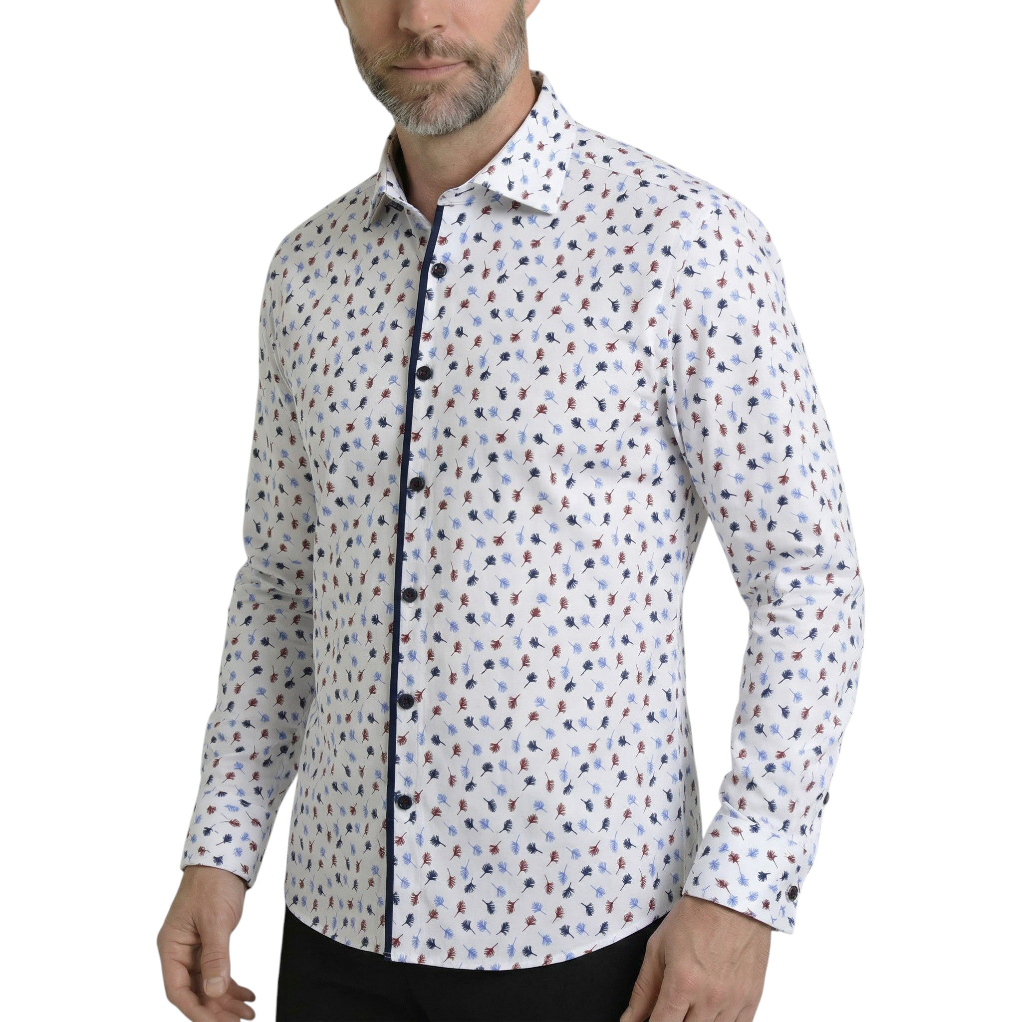 Chemise homme coupe cintré tissu imprimé DALSTON Andrew Mac Allister AG14AM1