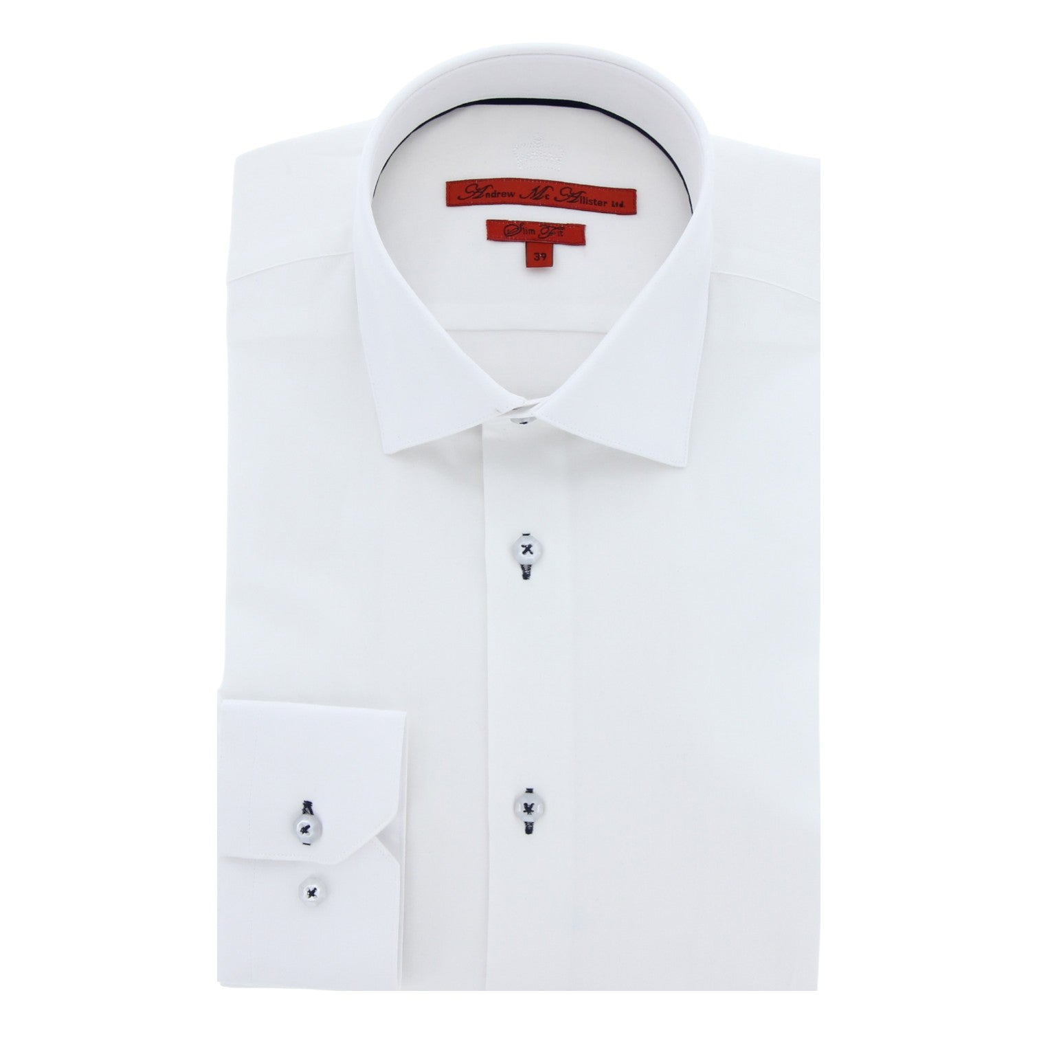 Chemise homme coupe cintré unie SHORE Andrew Mac Allister AG10AM1