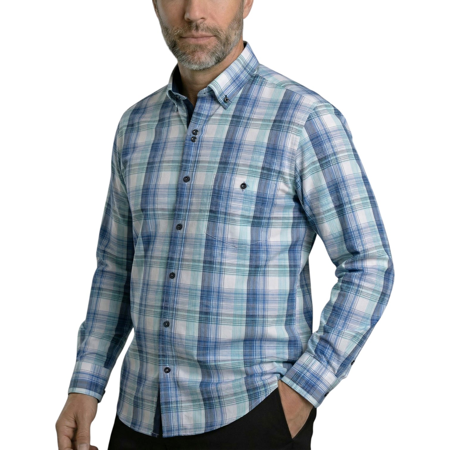 Chemise homme coupe droite à carreaux OVIDIO Emporio Balzani AG12EB1