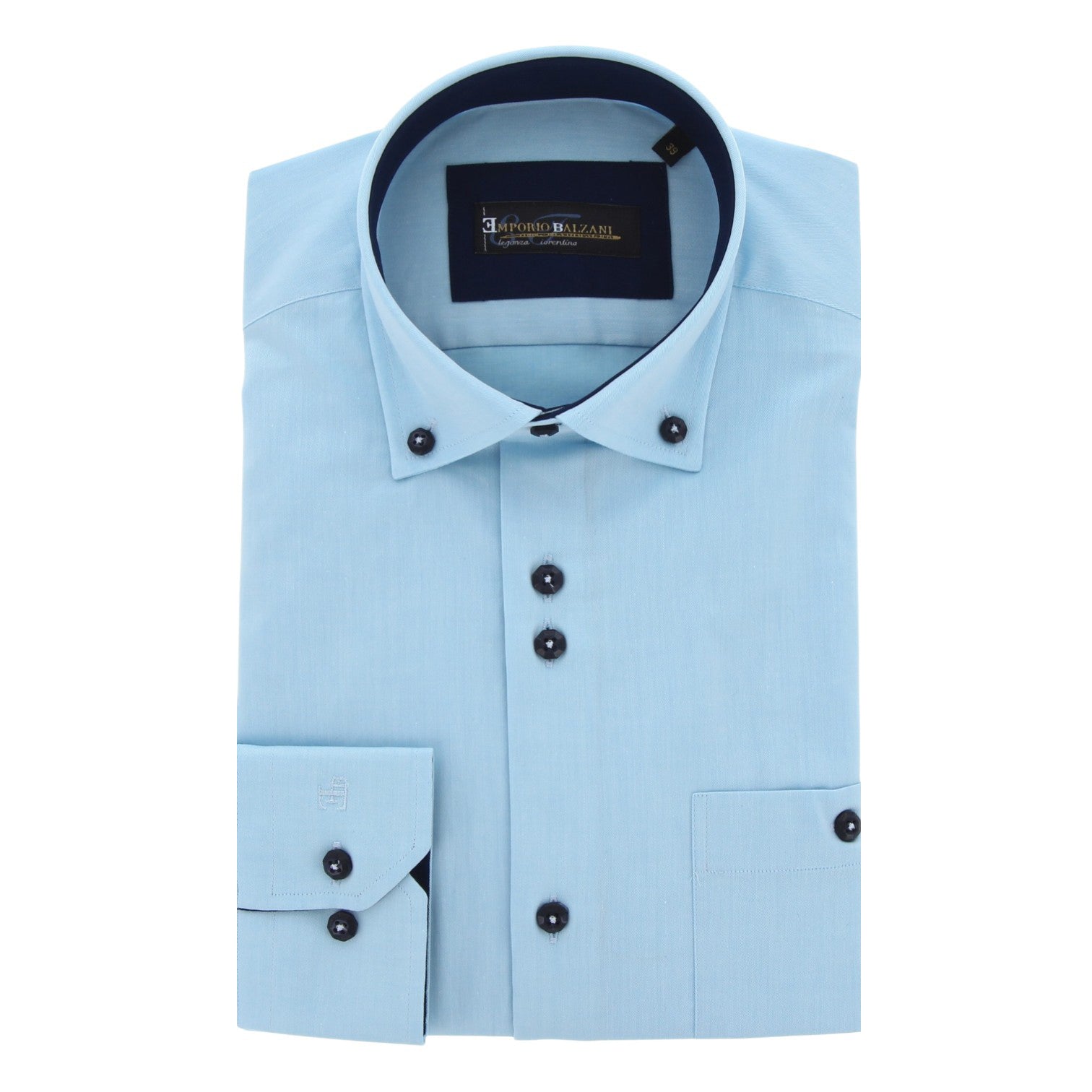 Chemise homme coupe droite unie CARMELO Emporio Balzani AG5EB1