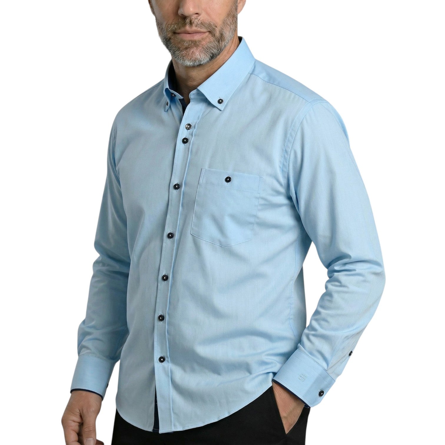 Chemise homme coupe droite unie CARMELO Emporio Balzani AG5EB1