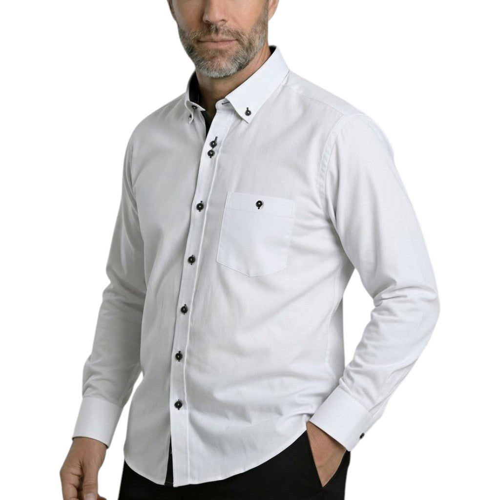 Chemise homme coupe droite unie COSTANTINO Emporio Balzani AG8EB1