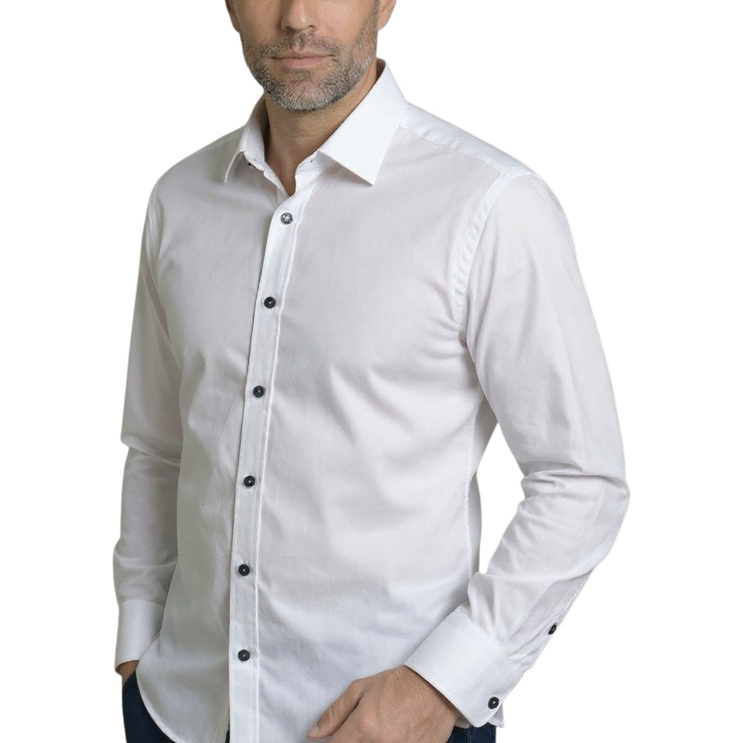 Chemise homme coupe droite unie GARY Andrew Mac Allister AG3AM1