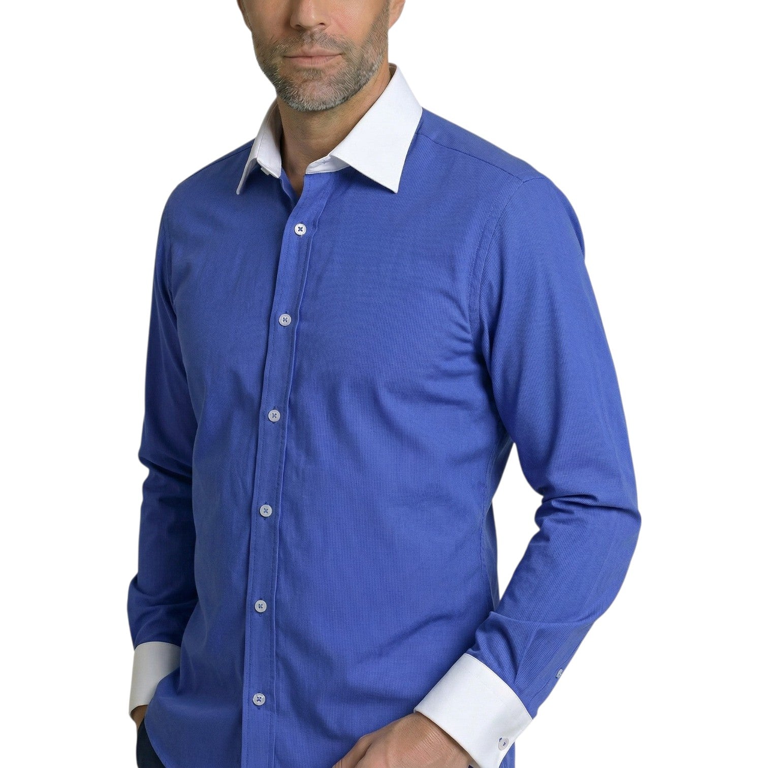Chemise homme coupe droite unie MILES Andrew Mac Allister AG7AM1
