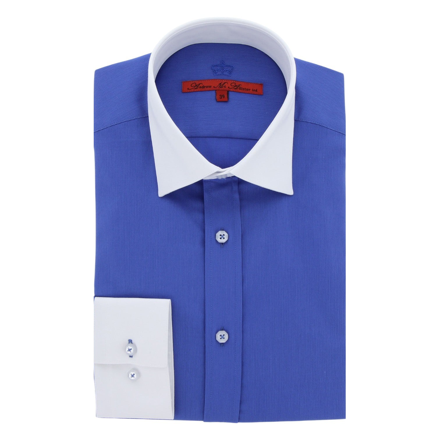 Chemise homme coupe droite unie MILES Andrew Mac Allister AG7AM1