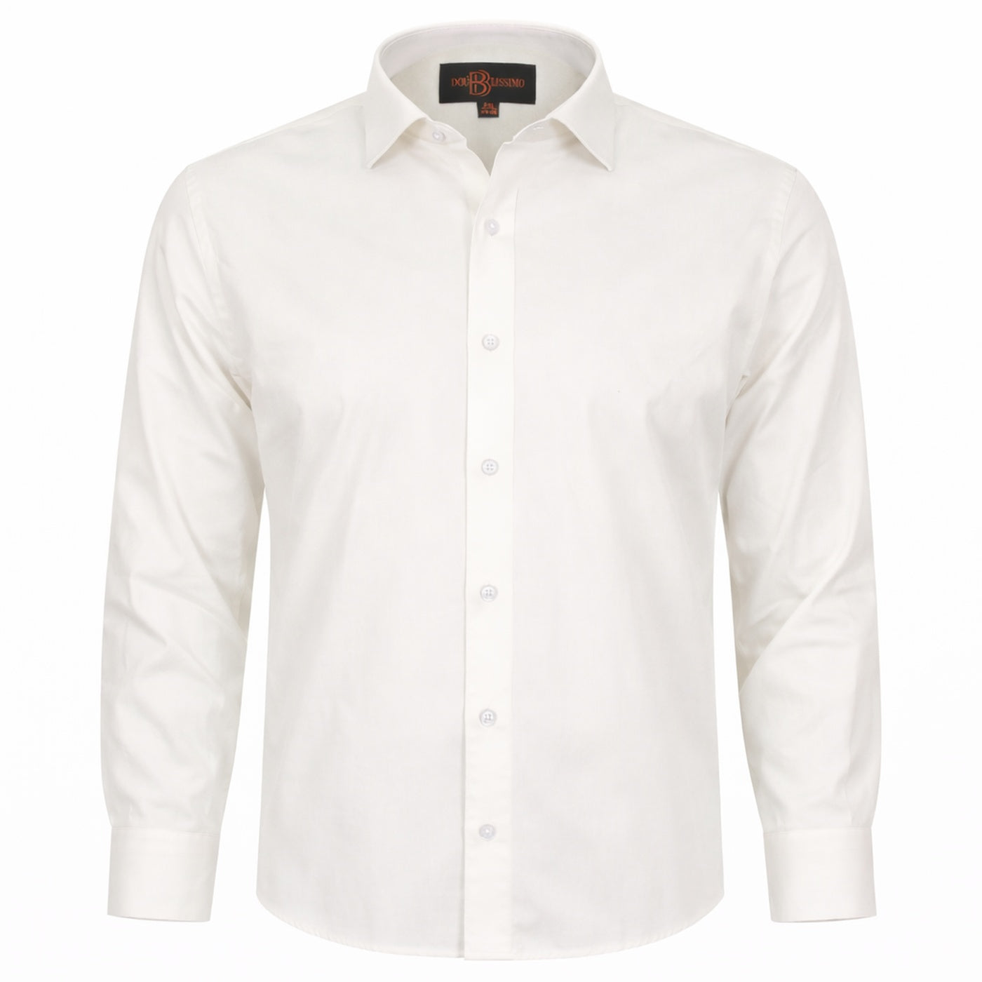 Chemise homme grande taille unie blanche coupe confort VELLUTO Doublissimo AG12DB1.2