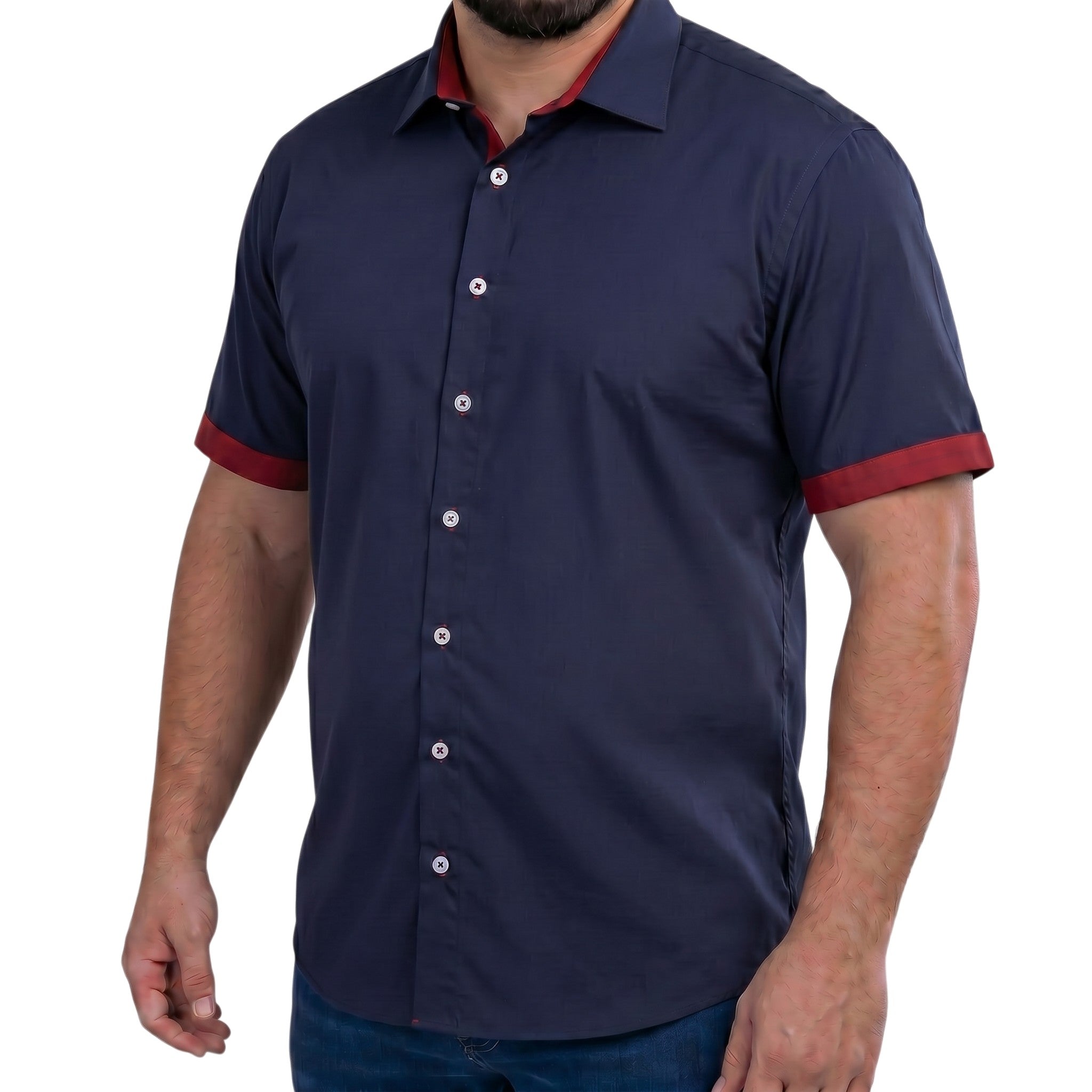 Chemisette homme grande taille unie coupe large CORTABLU Doublissimo AG14DBMC1
