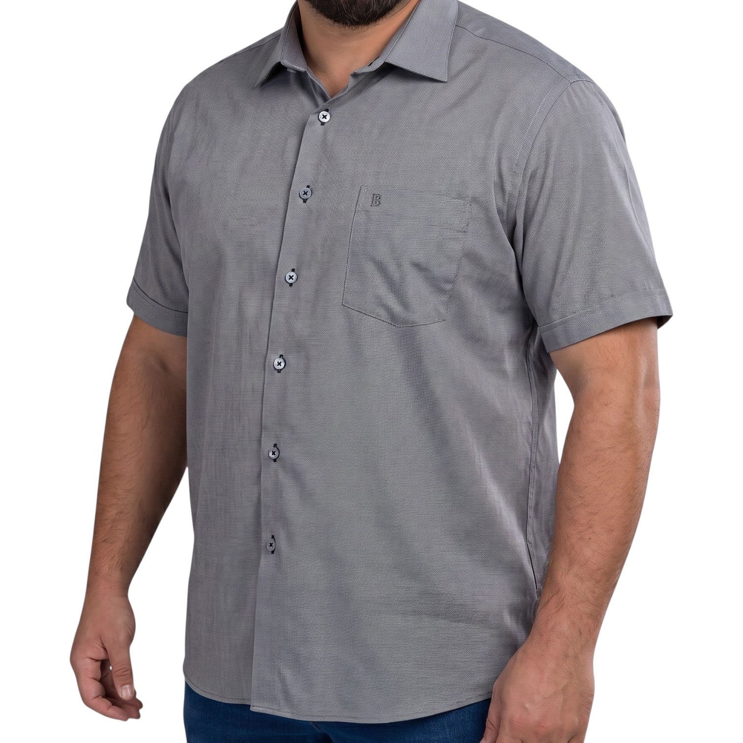 Chemisette homme grande taille unie coupe large CORTIGIO Doublissimo AG9DBMC1
