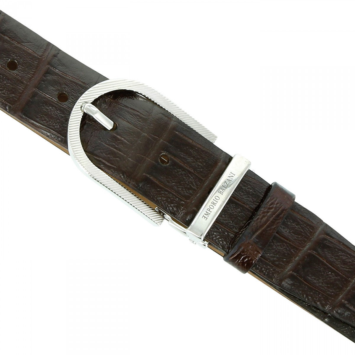 Ceinture cuir CROCO Emporio balzani A12000136-200 marron