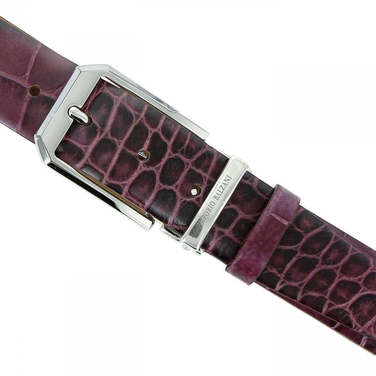 Ceinture cuir CROCO Emporio balzani A12000137-520 violet