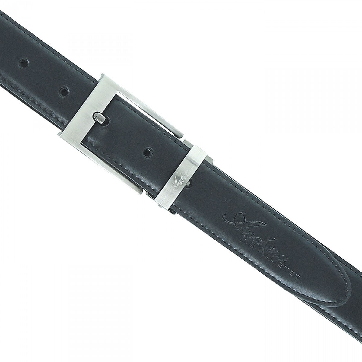 Ceinture Cuir JOHN Andrew Mc Allister QUARD30-V2 noir