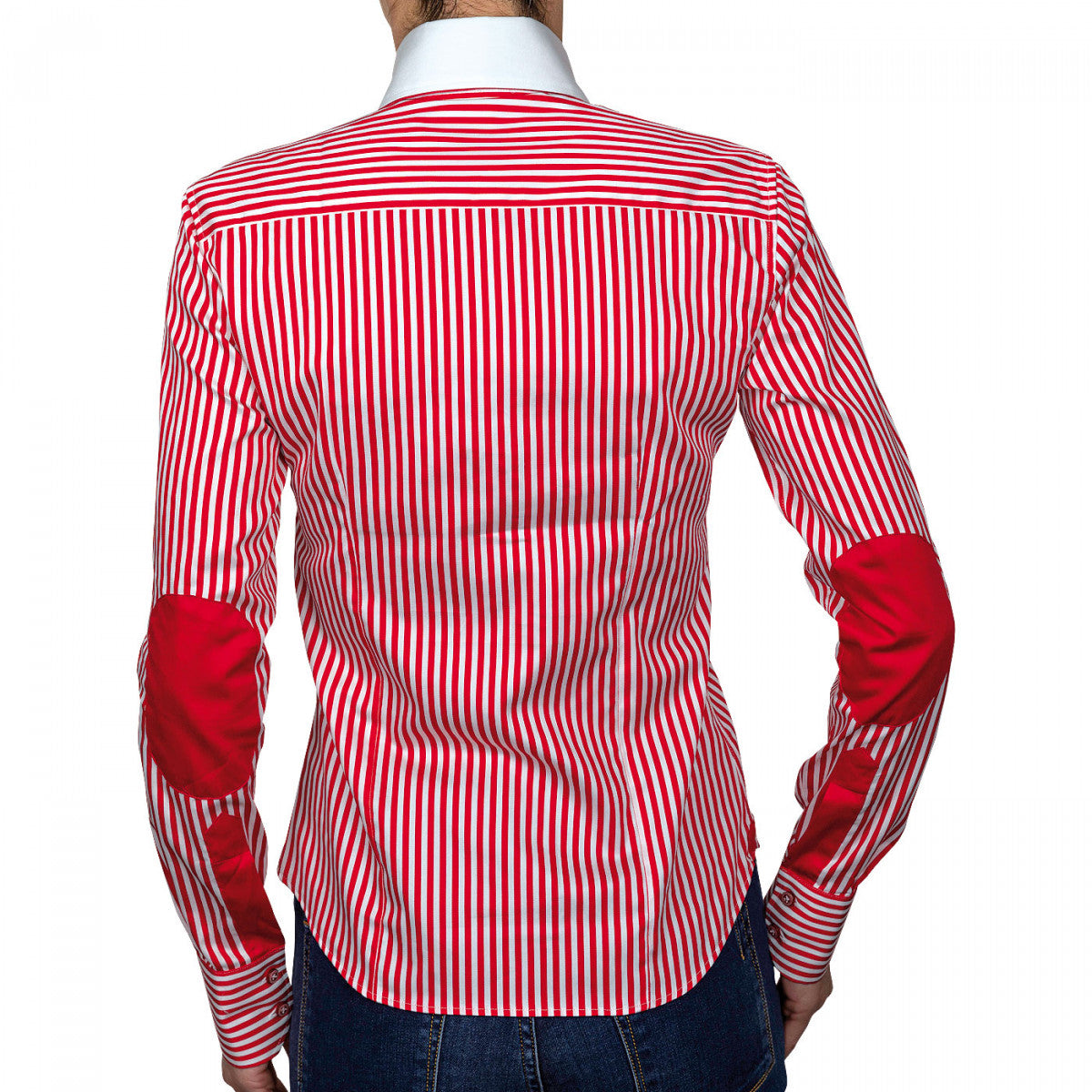 Chemise femme BORSALINO Andrew Mc Allister NF1AM2 blanc rouge