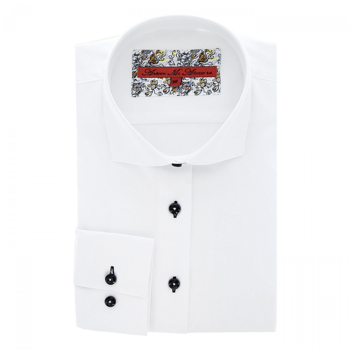 Chemise blanche blanc noir