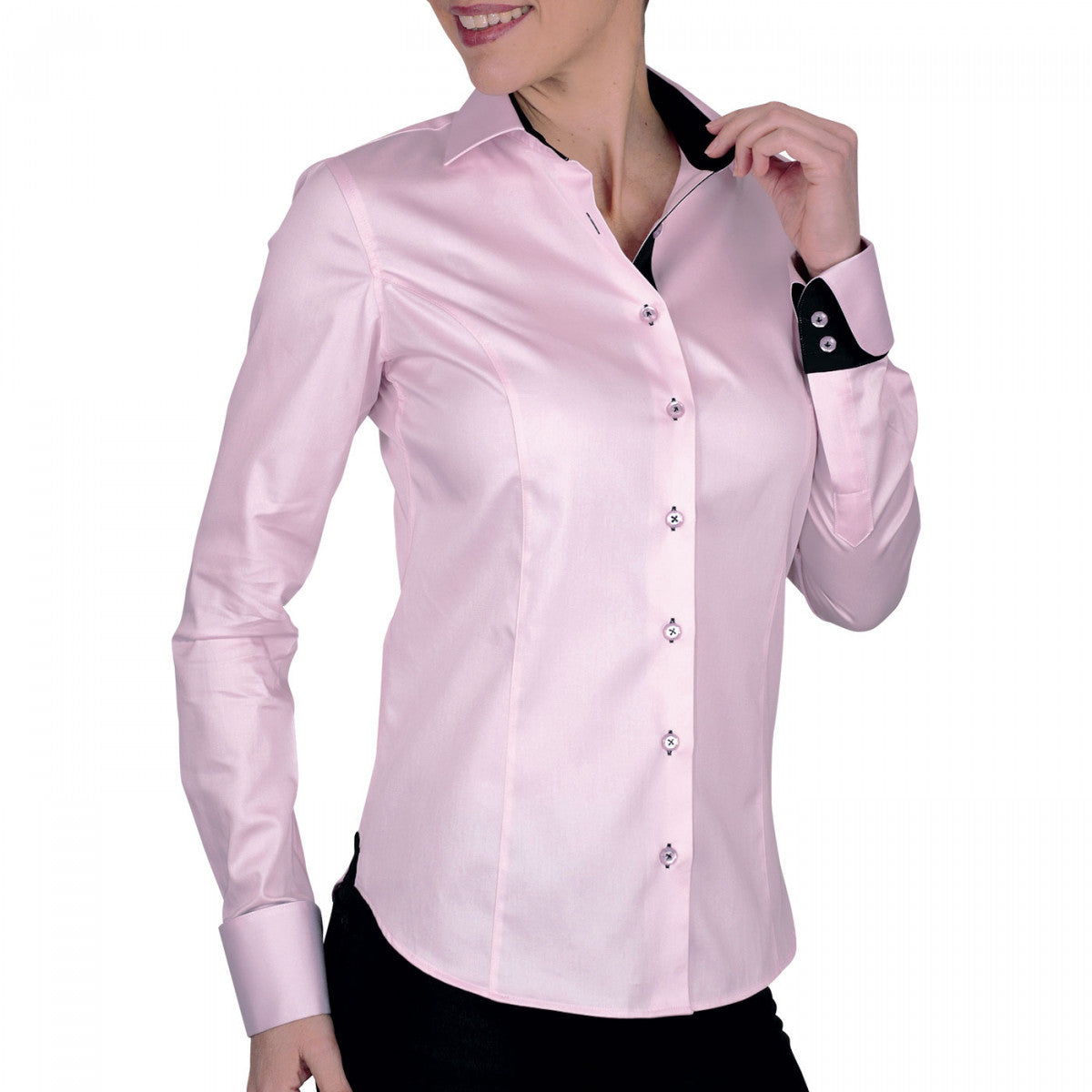Chemise brodéeFEMINITY Andrew Mac Allister BROD1 rose