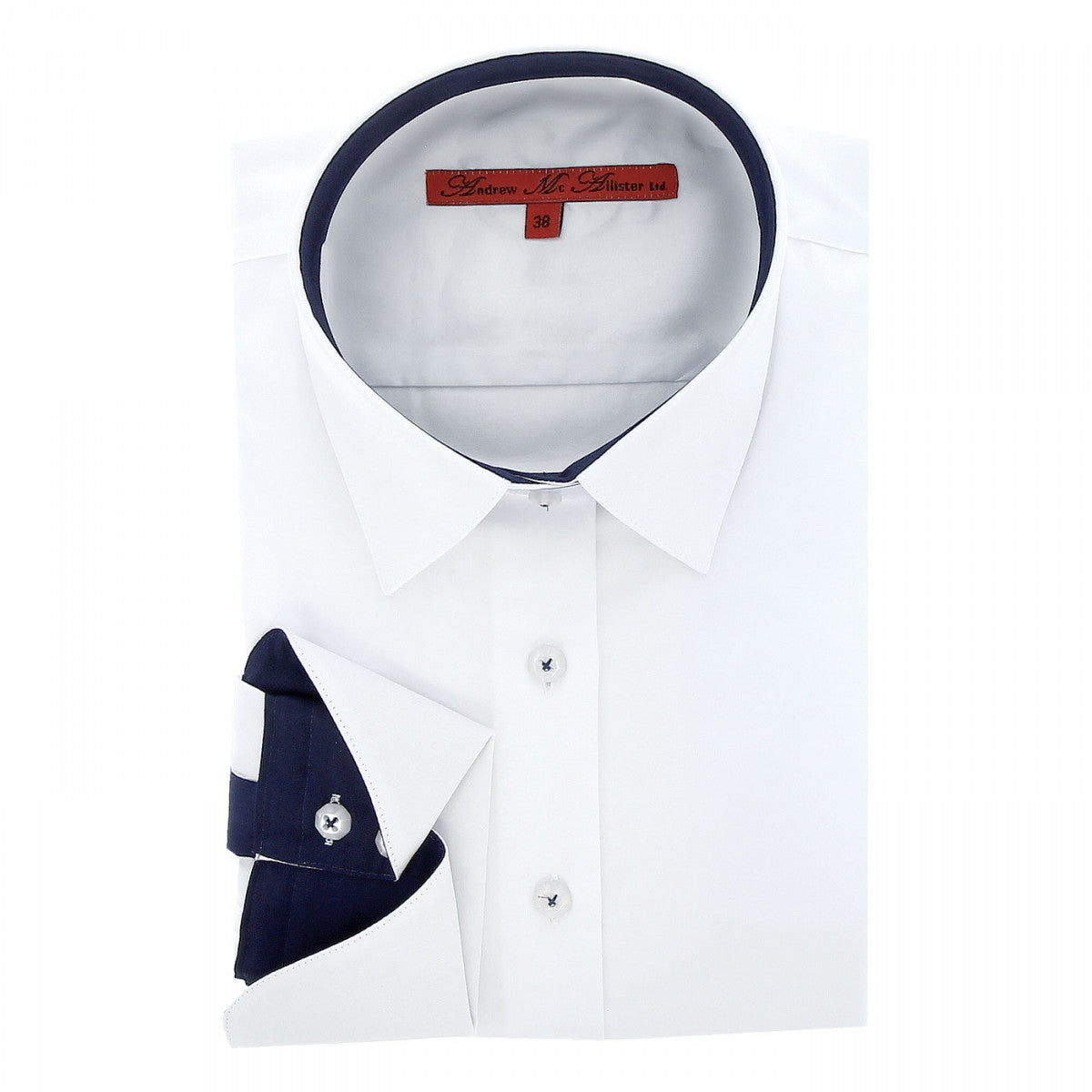 Chemise brodéeLOVE Andrew Mac Allister TF8AM2 blanc