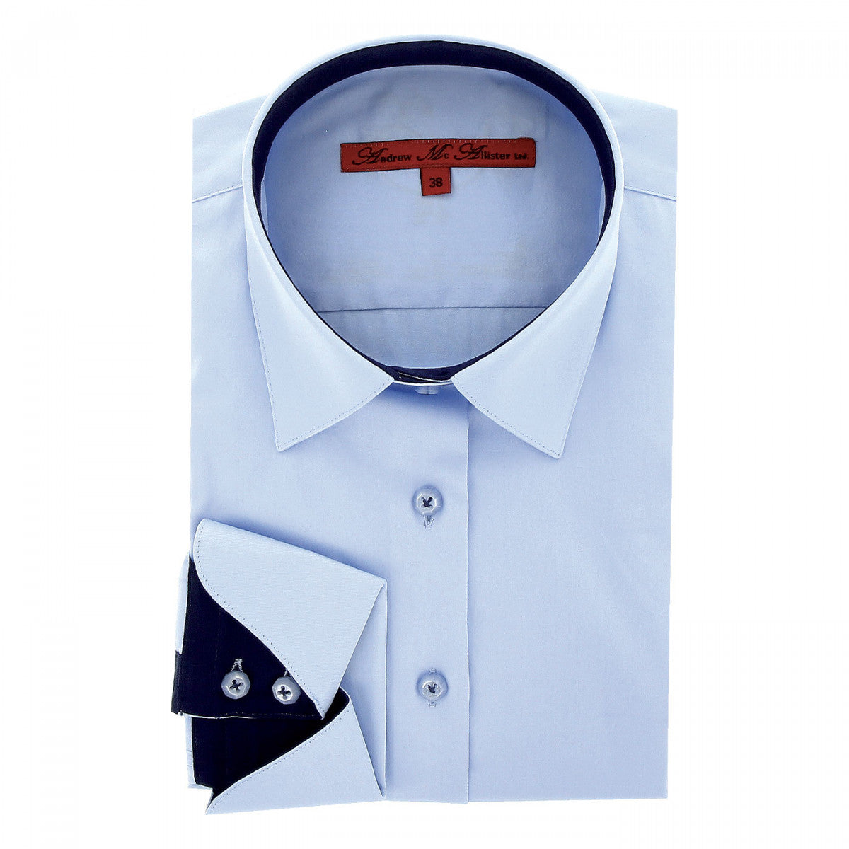 Chemise brodéeLOVE Andrew Mac Allister TF8AM4 bleu