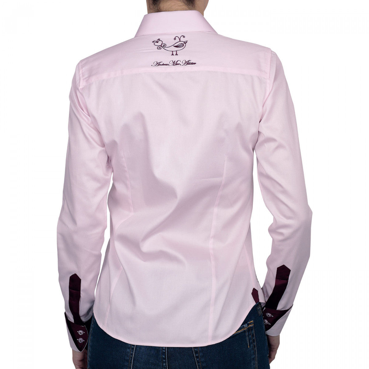 Chemise brodée LOVETWO Andrew Mac Allister TF8AM3 rose