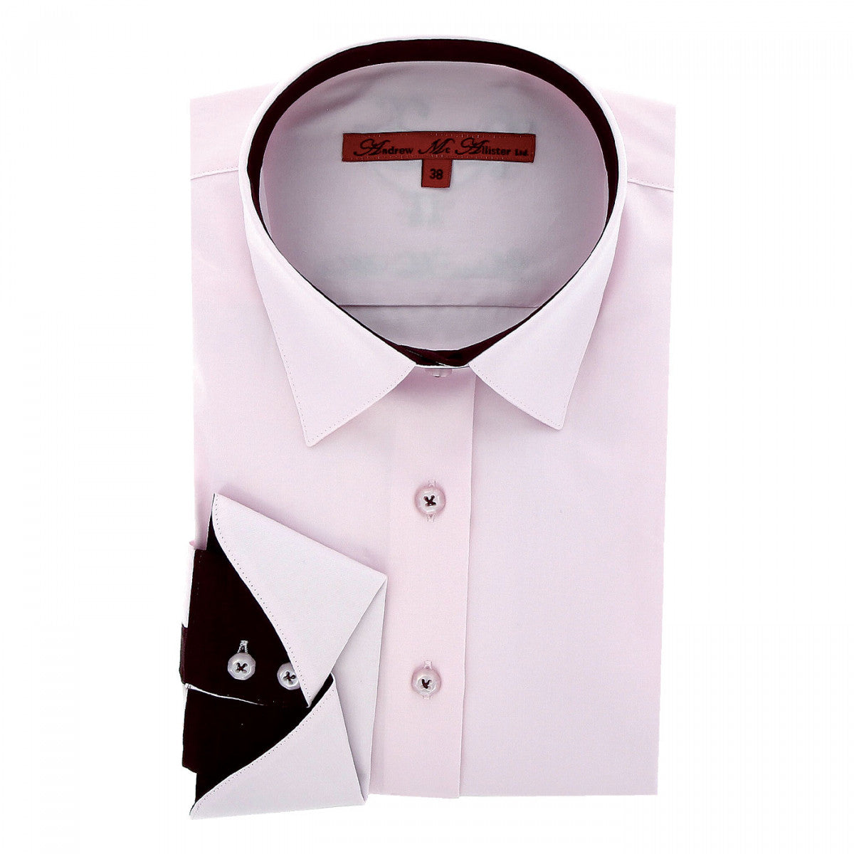 Chemise brodée LOVETWO Andrew Mac Allister TF8AM3 rose