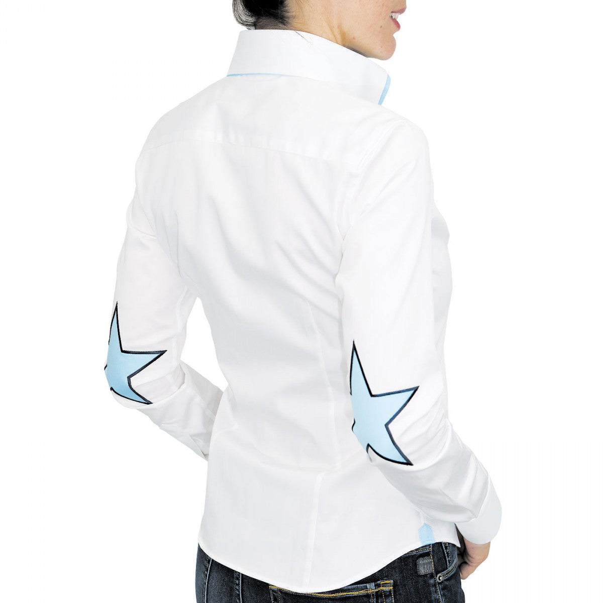 Chemise brodée STARDUST Andrew Mc Allister QF16AM2 blanc