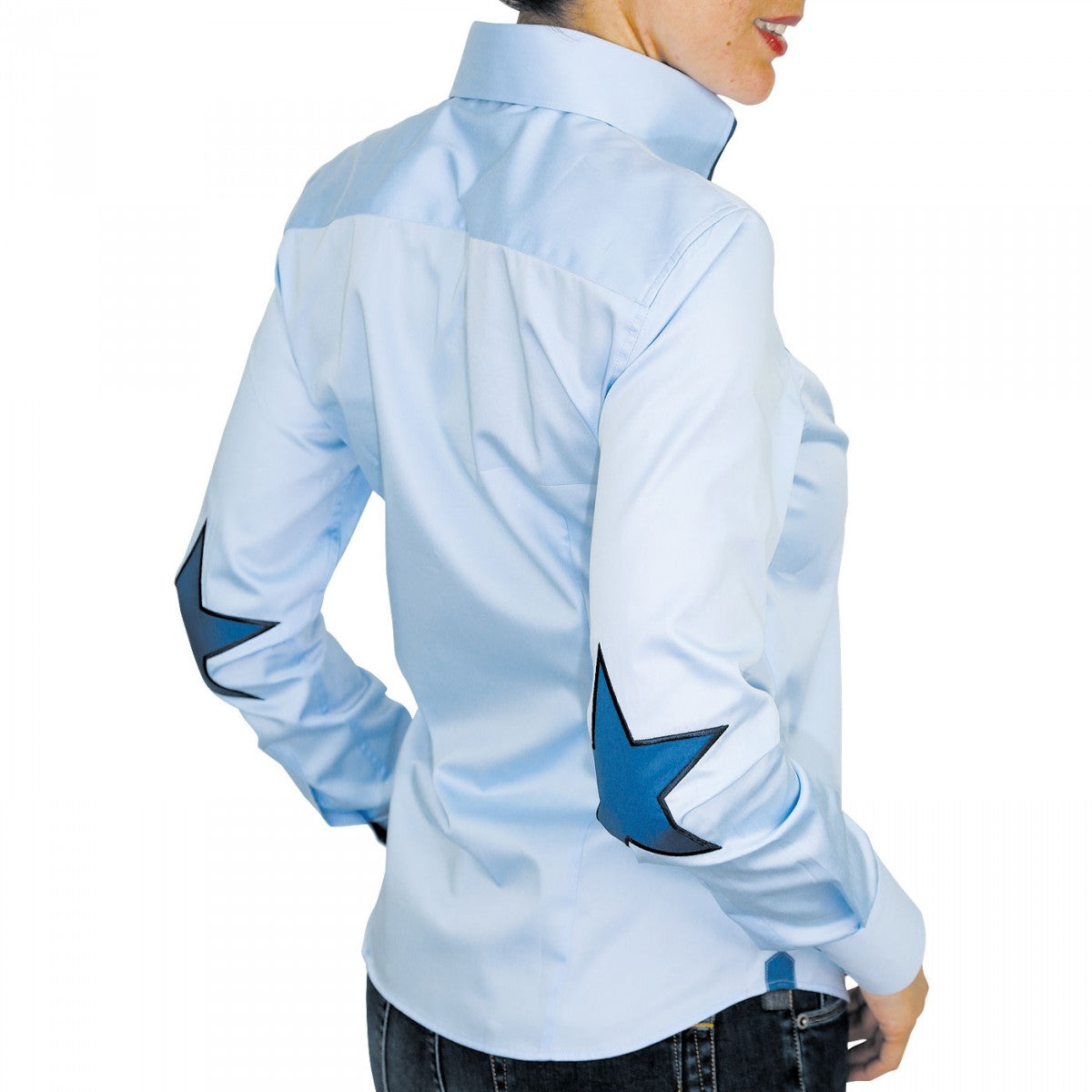 Chemise brodée STARDUST Andrew Mc Allister QF16AM6 bleu