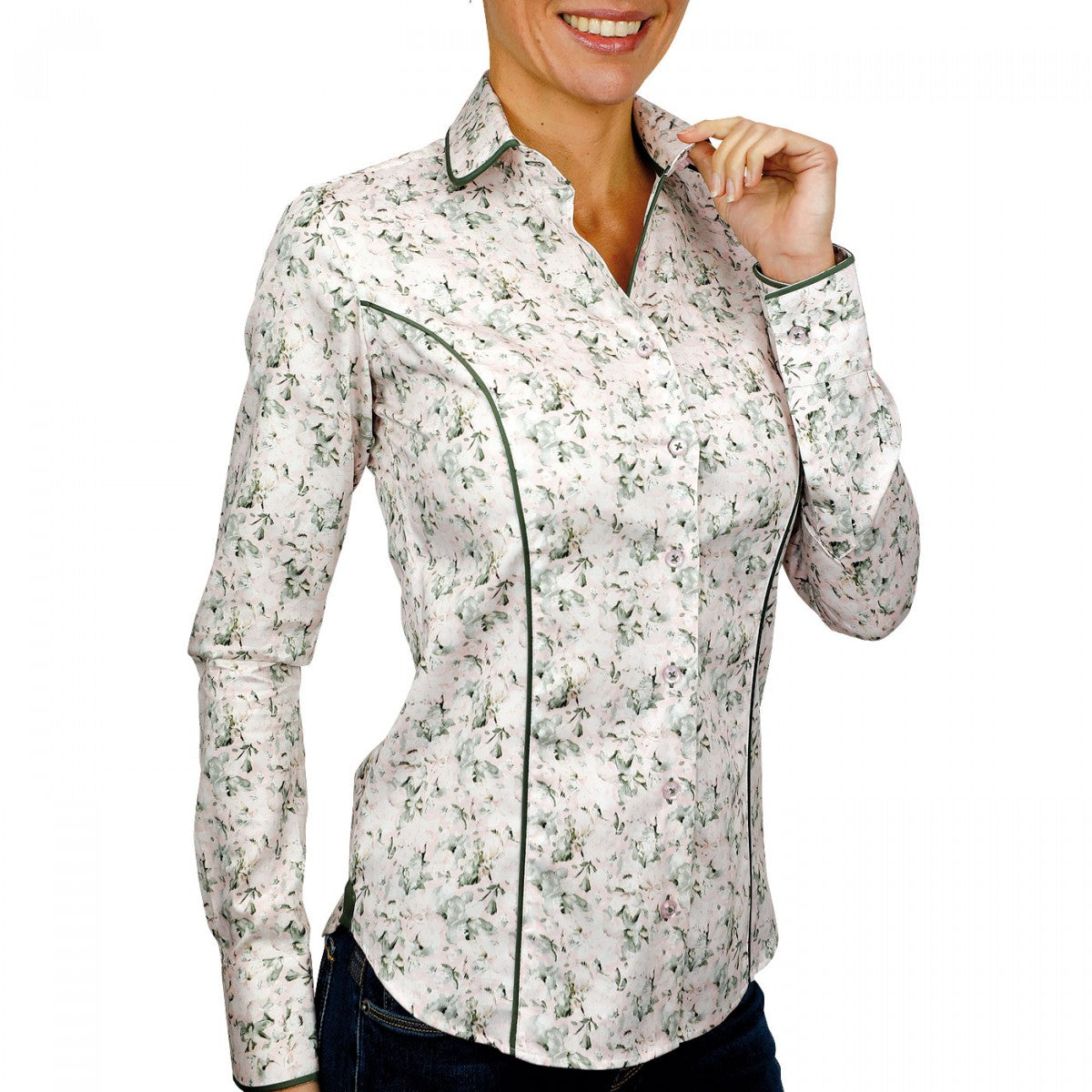 Chemise col rondPASSADENA Andrew Mac Allister XPF6AM1 rose