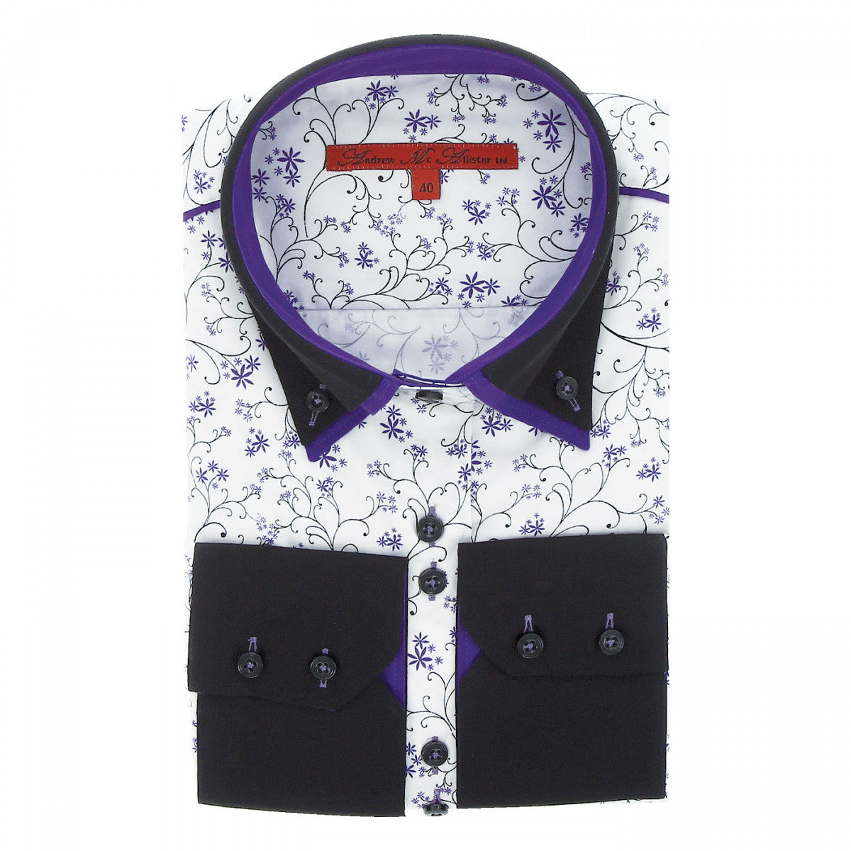Chemise double boutonPENELOPE Andrew Mc Allister JF7AM2 blanc
