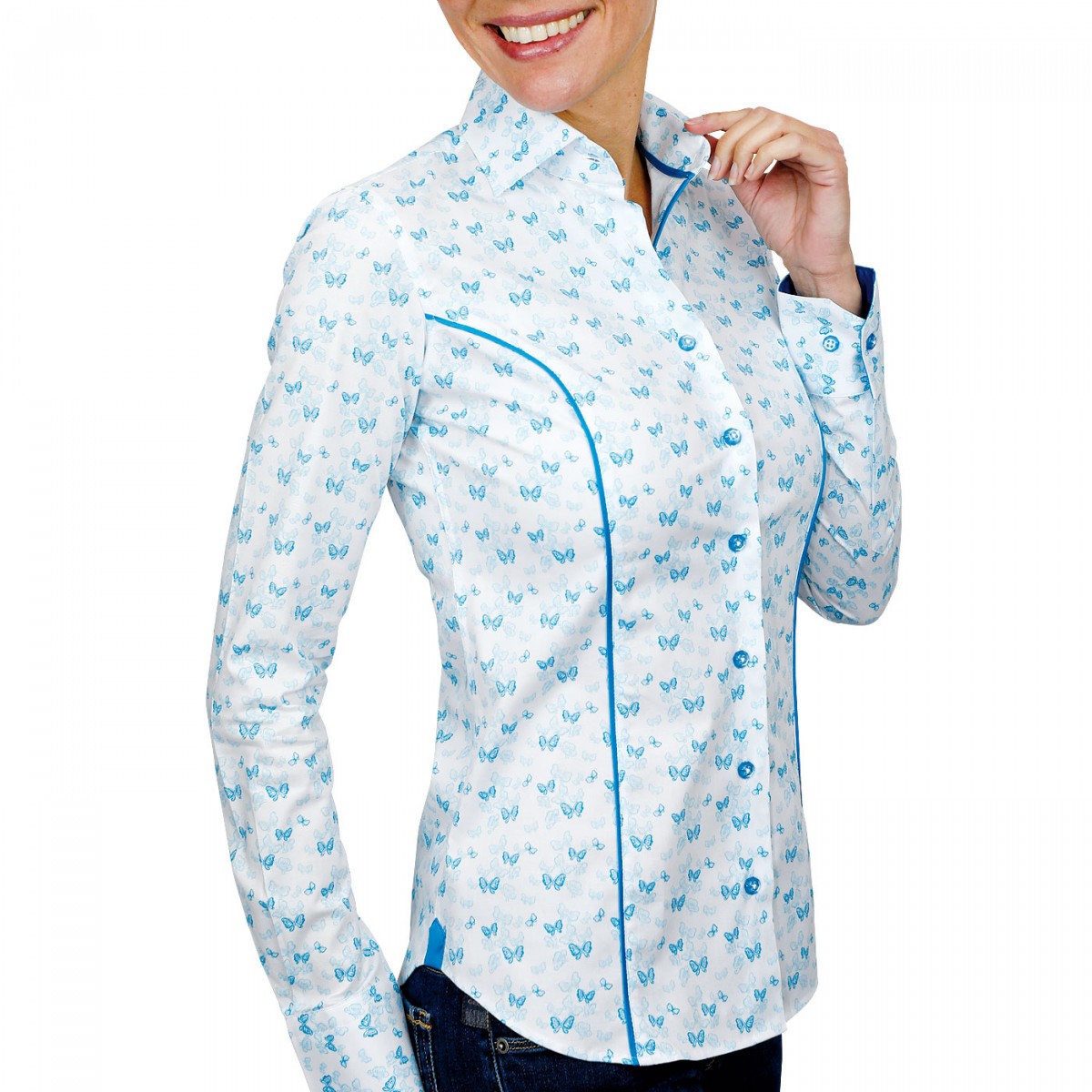Chemise fantaisiePASSADENA Andrew Mac Allister XPF2AM2 blanc