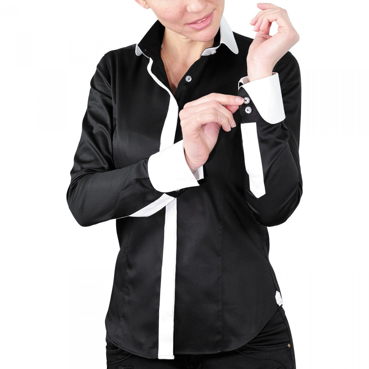 Chemise habilléeGWENDOLINE Andrew Mc Allister TF4AM2 noir