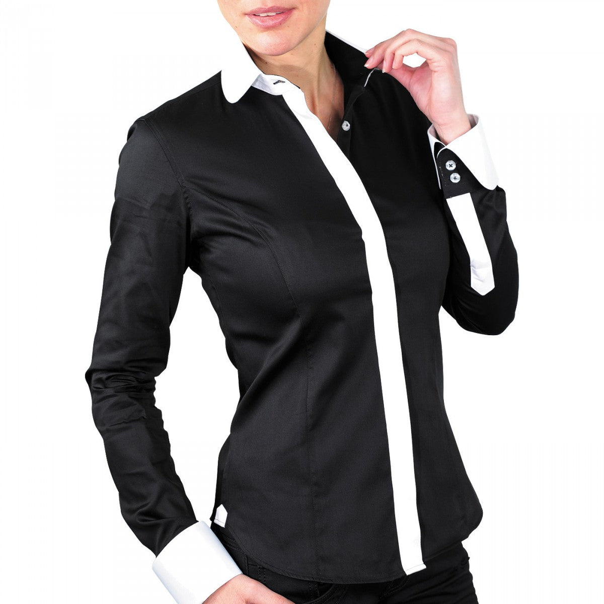 Chemise habilléeGWENDOLINE Andrew Mc Allister TF4AM2 noir