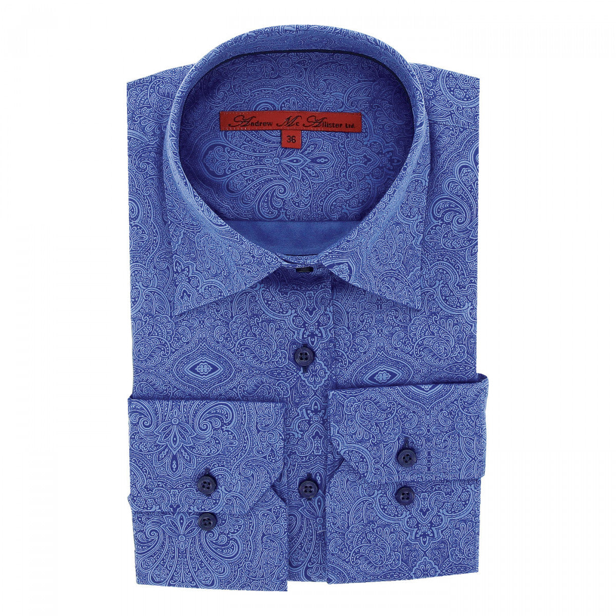 Chemise impriméeASTORIA Andrew Mc Allister TF14AM2 bleu