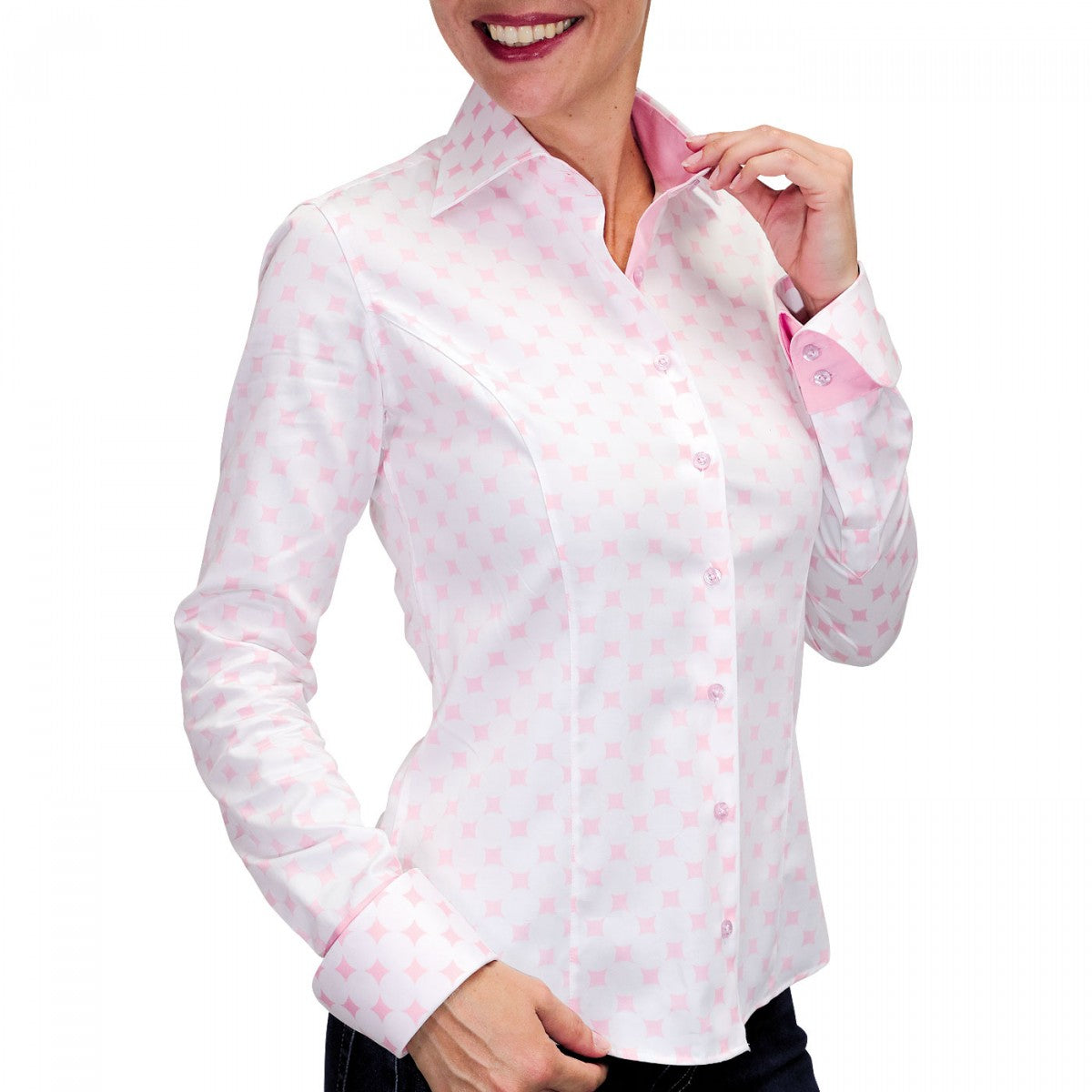 chemise ImpriméBETSY Andrew Mc Allister JF10AM1 rose