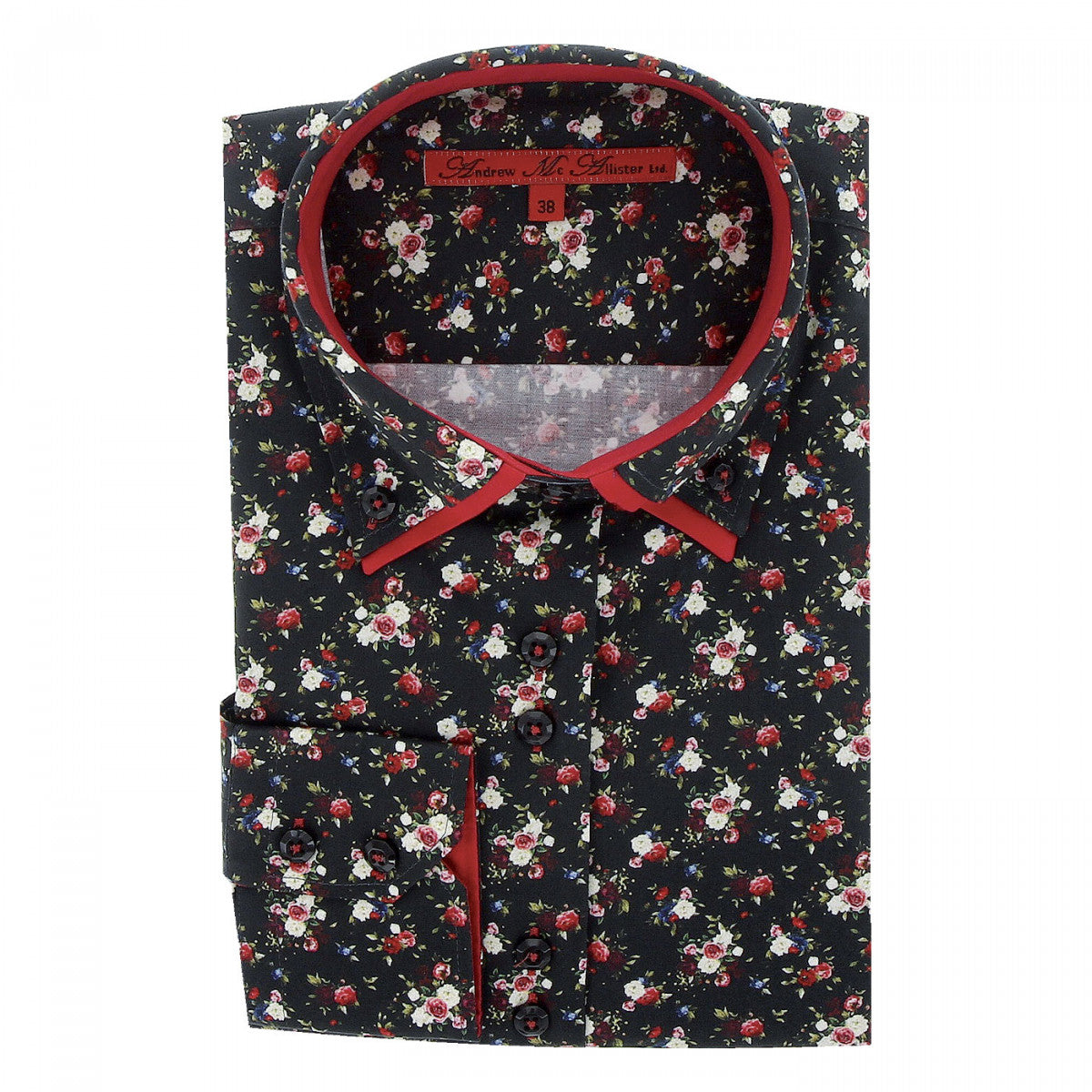 Chemise impriméeSIDNEY Andrew Mac Allister XPF4AM4 noir
