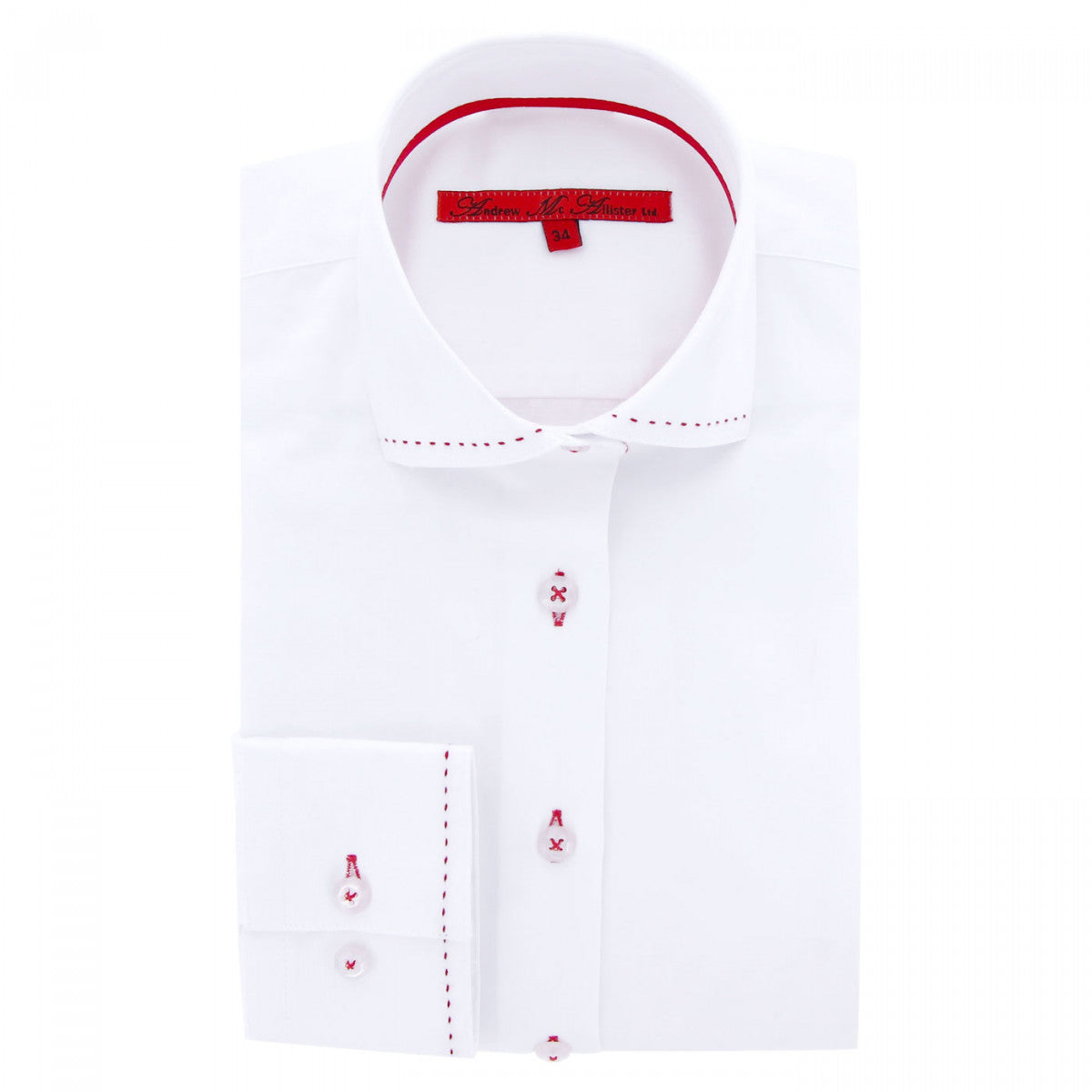 Chemise femme mode LEANA-faa3am2 blanc rouge