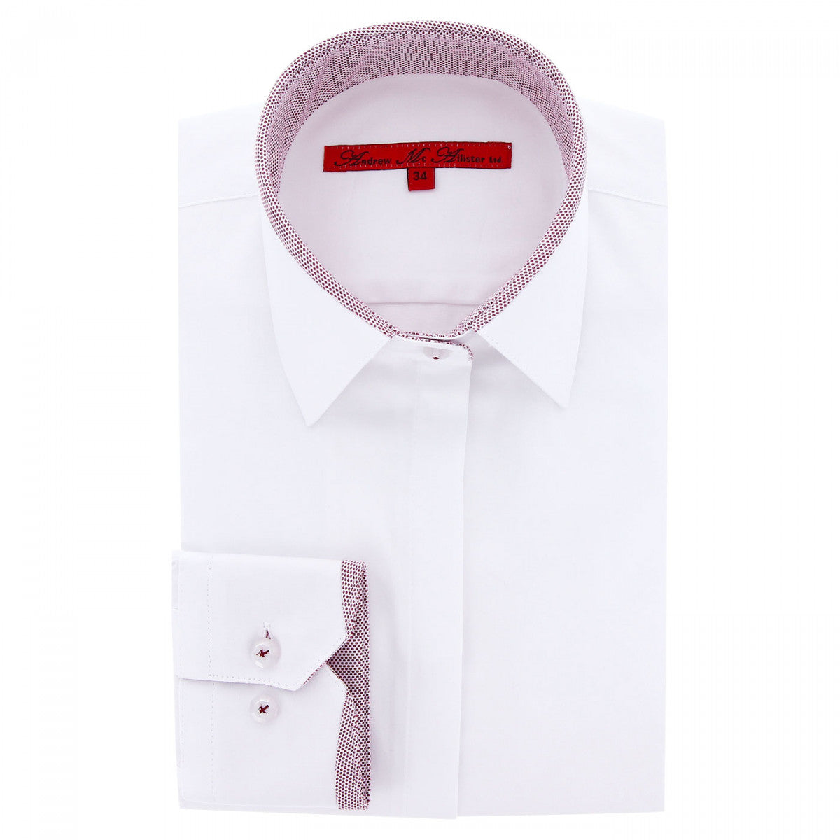 Chemise femme mode NANA-faa4am2 blanc rouge