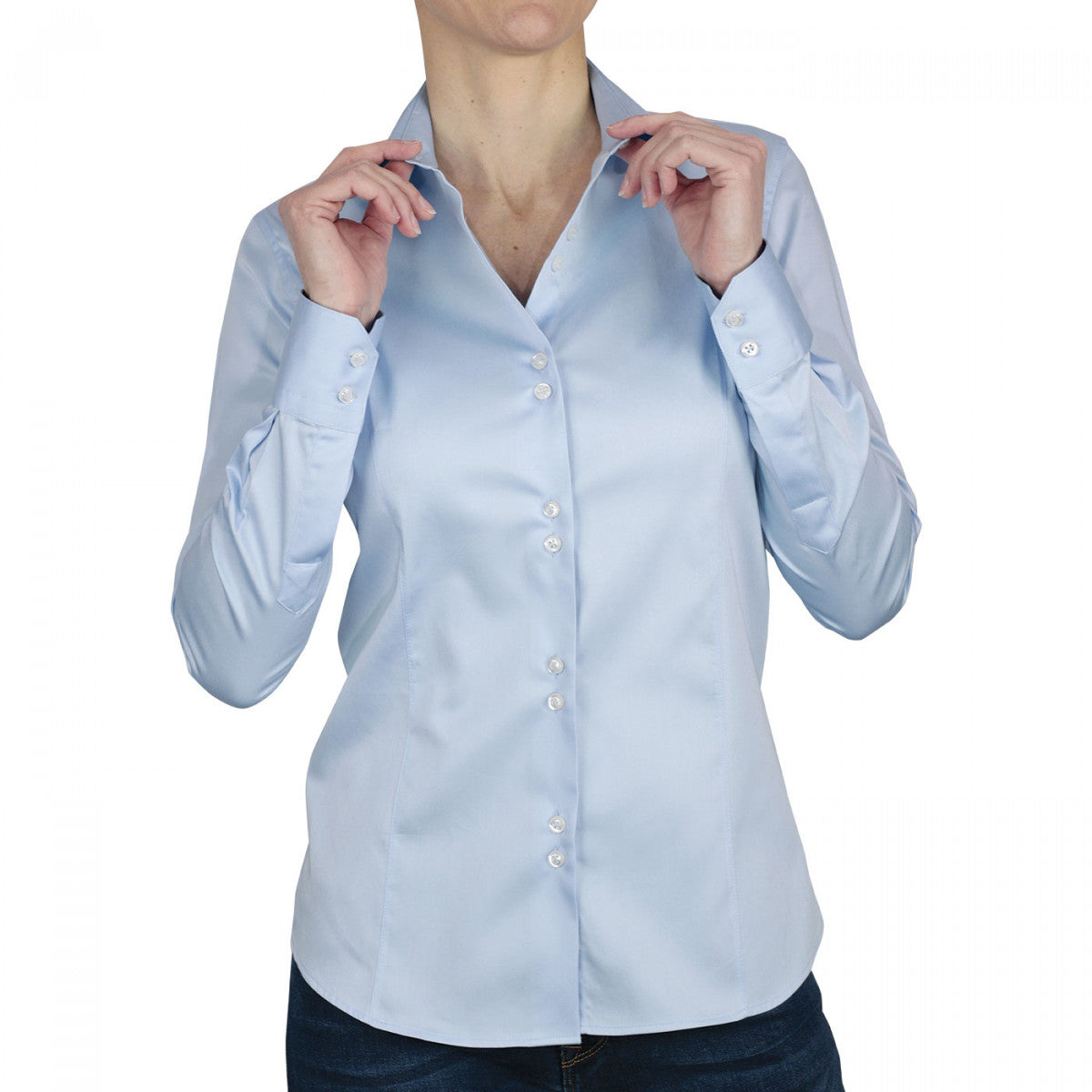 Chemise mode bleu clair