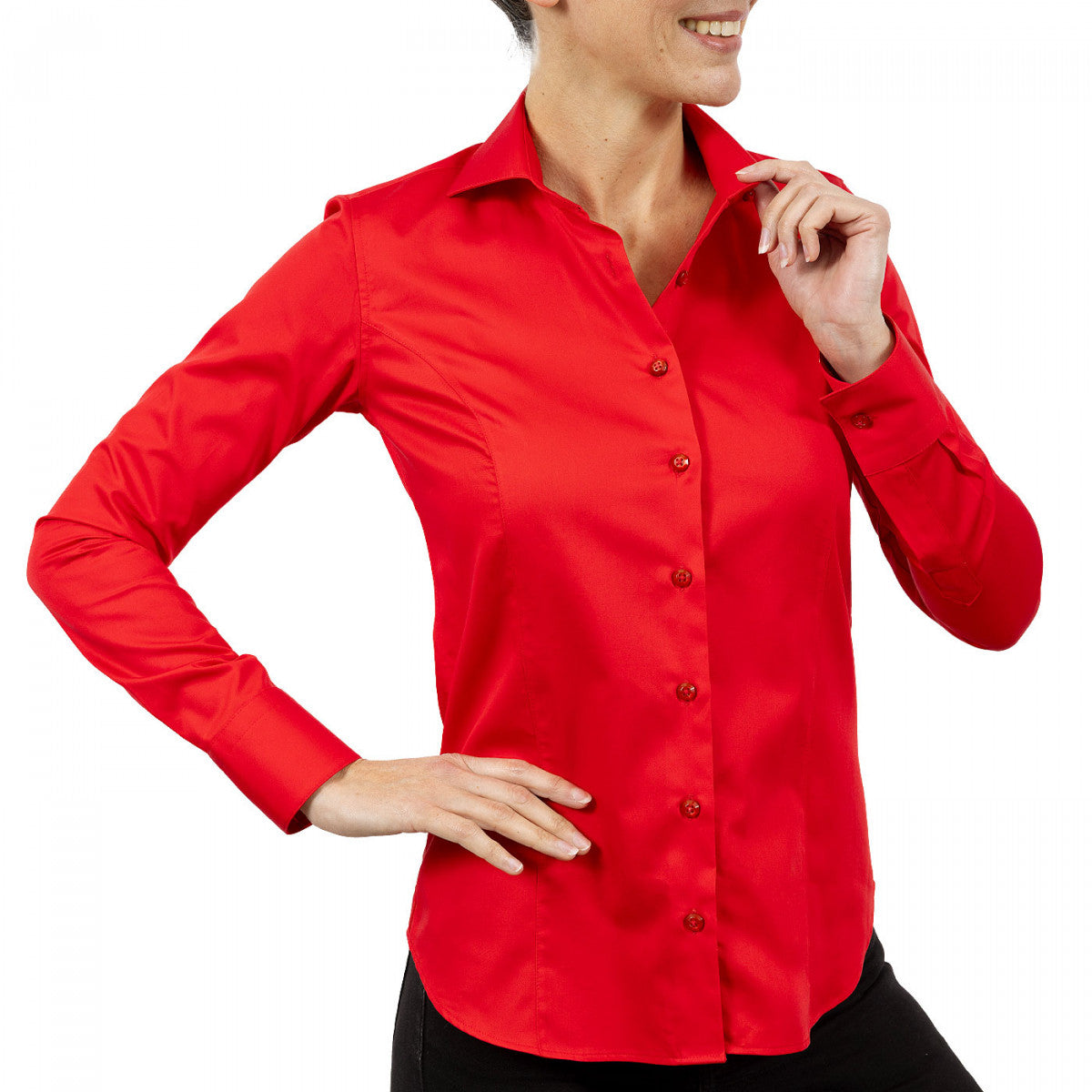 Chemise femme mode work-abf7am2 rouge