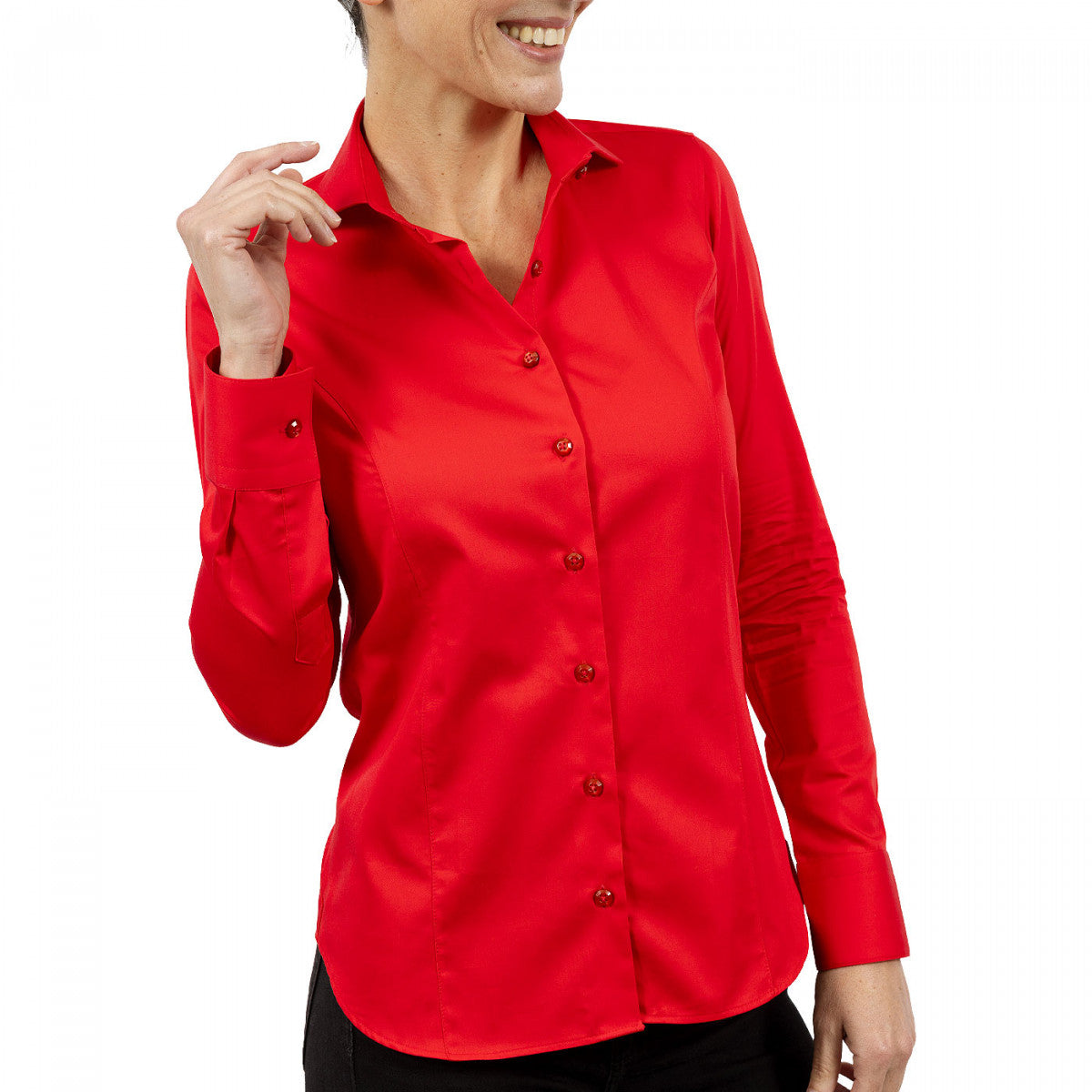Chemise femme mode work-abf7am2 rouge