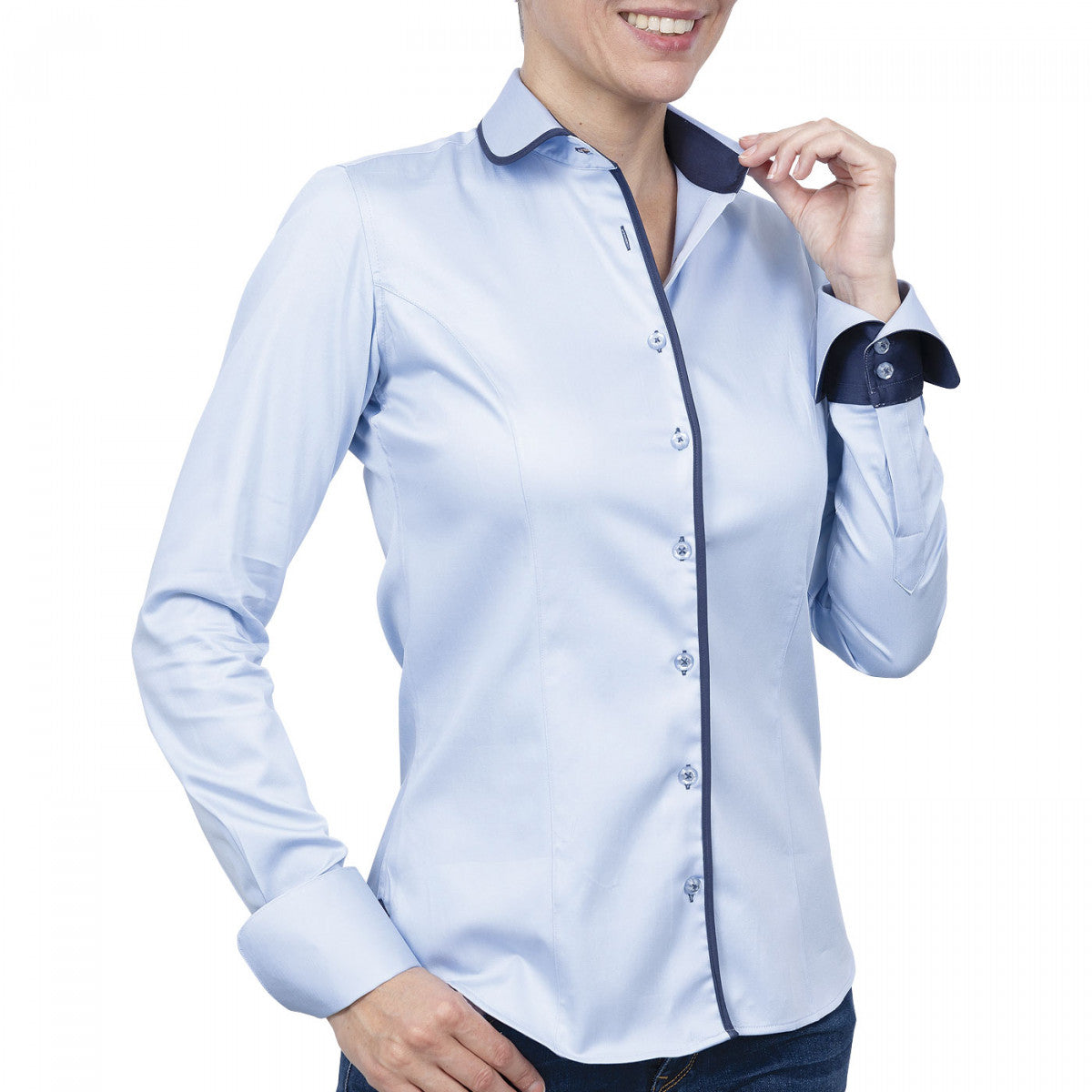 Chemise napolitaine bleu