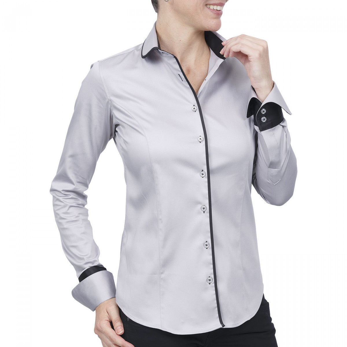Chemise napolitaine gris
