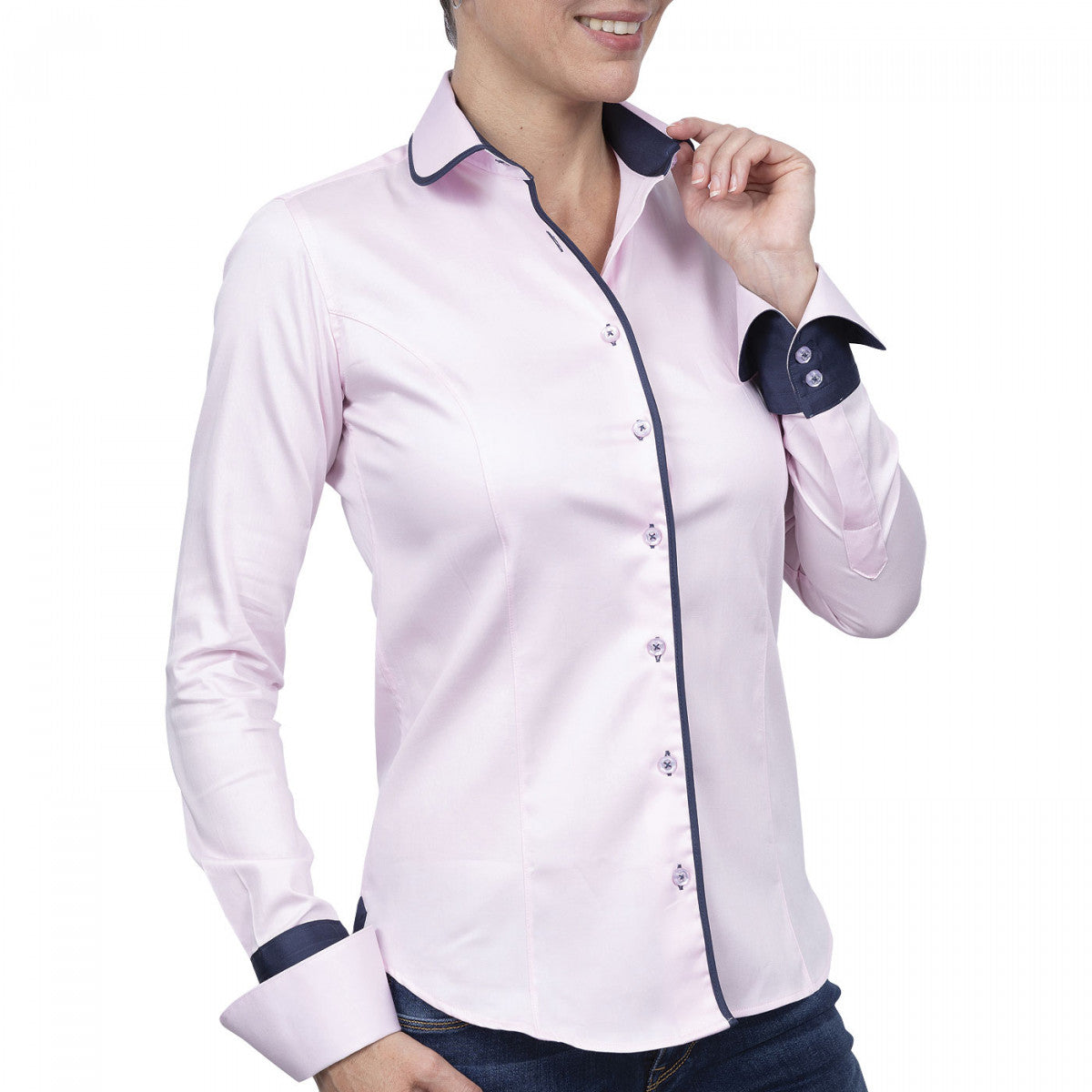 Chemise napolitaine rose