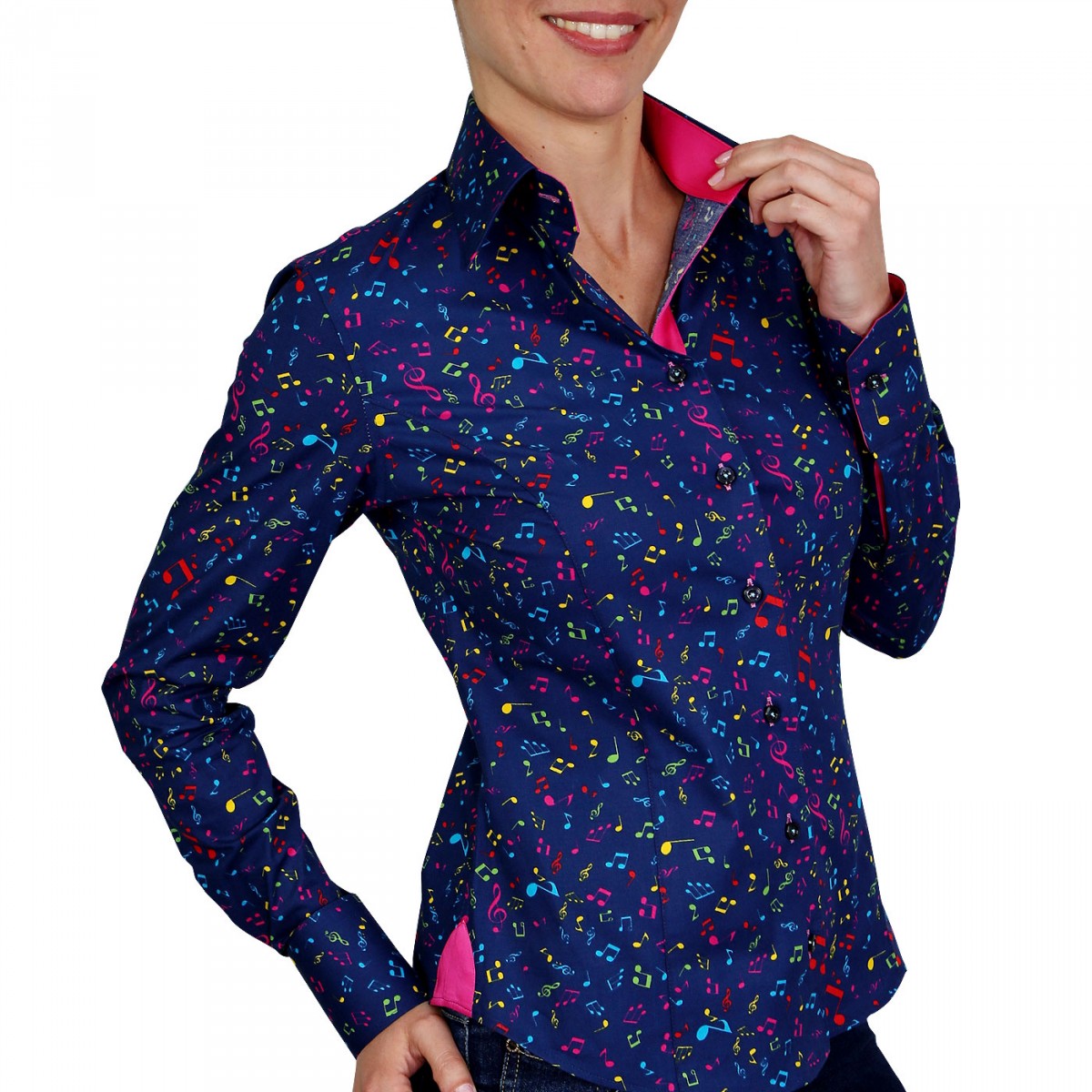 Chemise stretch JAZZY Andrew Mc Allister NF6AM1 bleu
