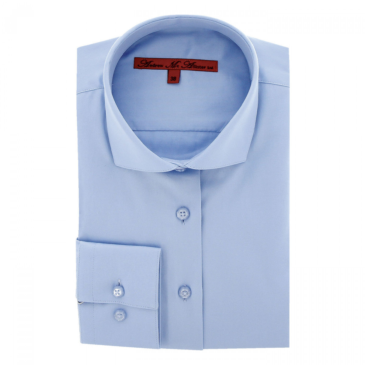 Chemise unie bleu
