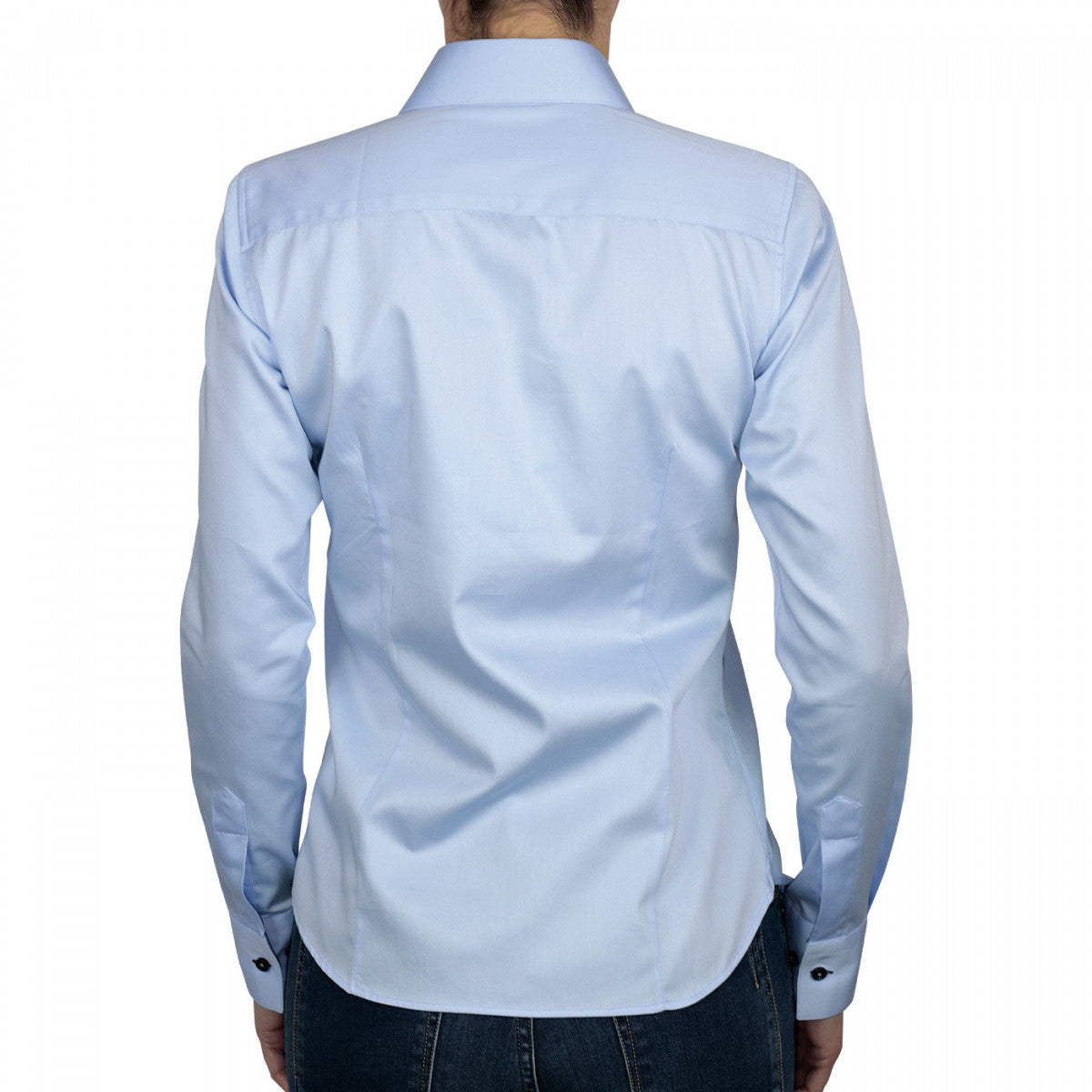 Chemise unie bleu clair