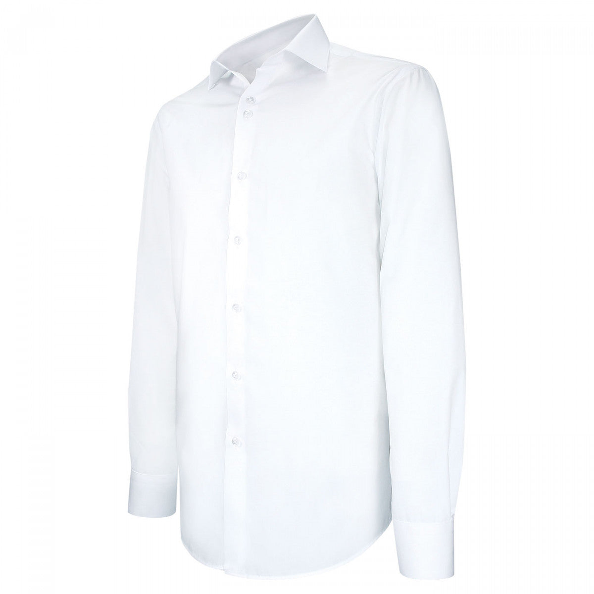 Chemise coupe droite 100% coton AE1EB1 blanc