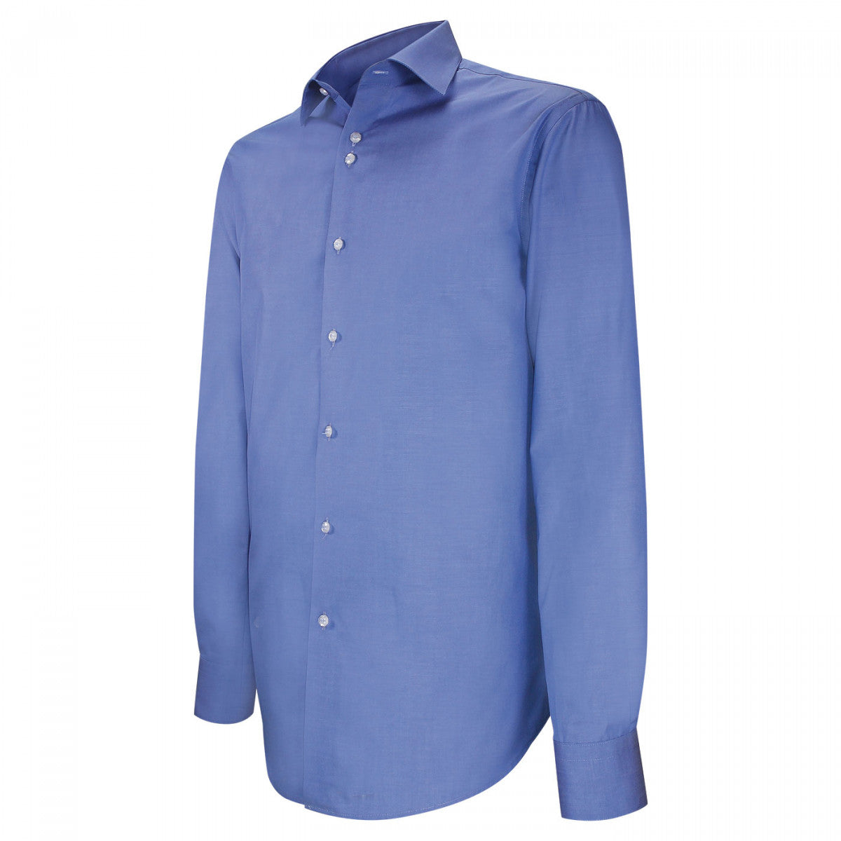 Chemise coupe droite 100% coton A1EB2 bleu