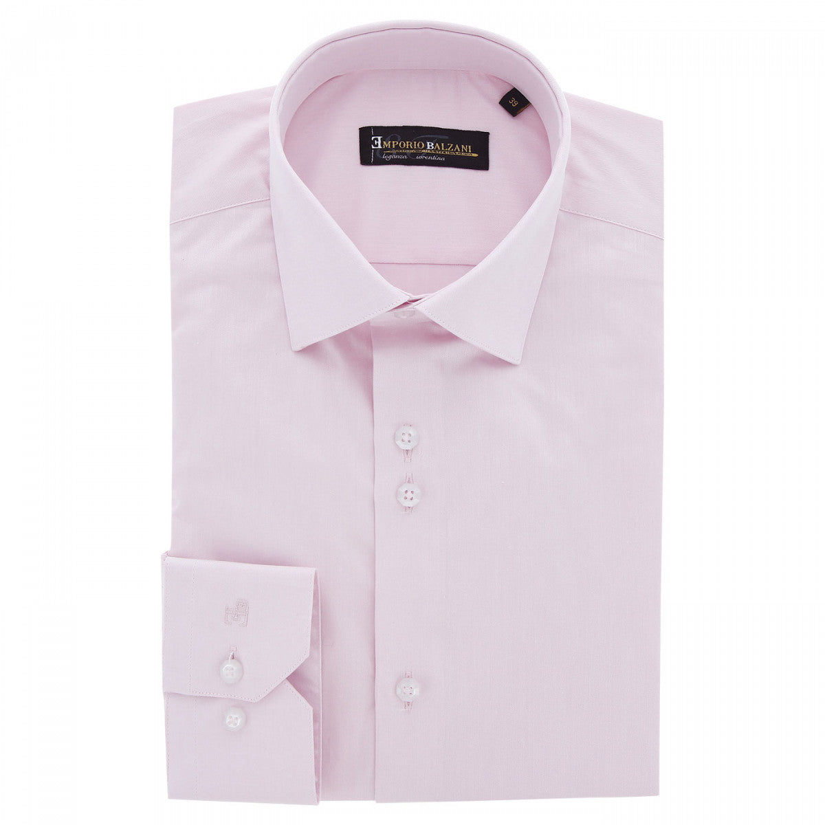 Chemise coupe droite 100% coton AE1EB4 rose